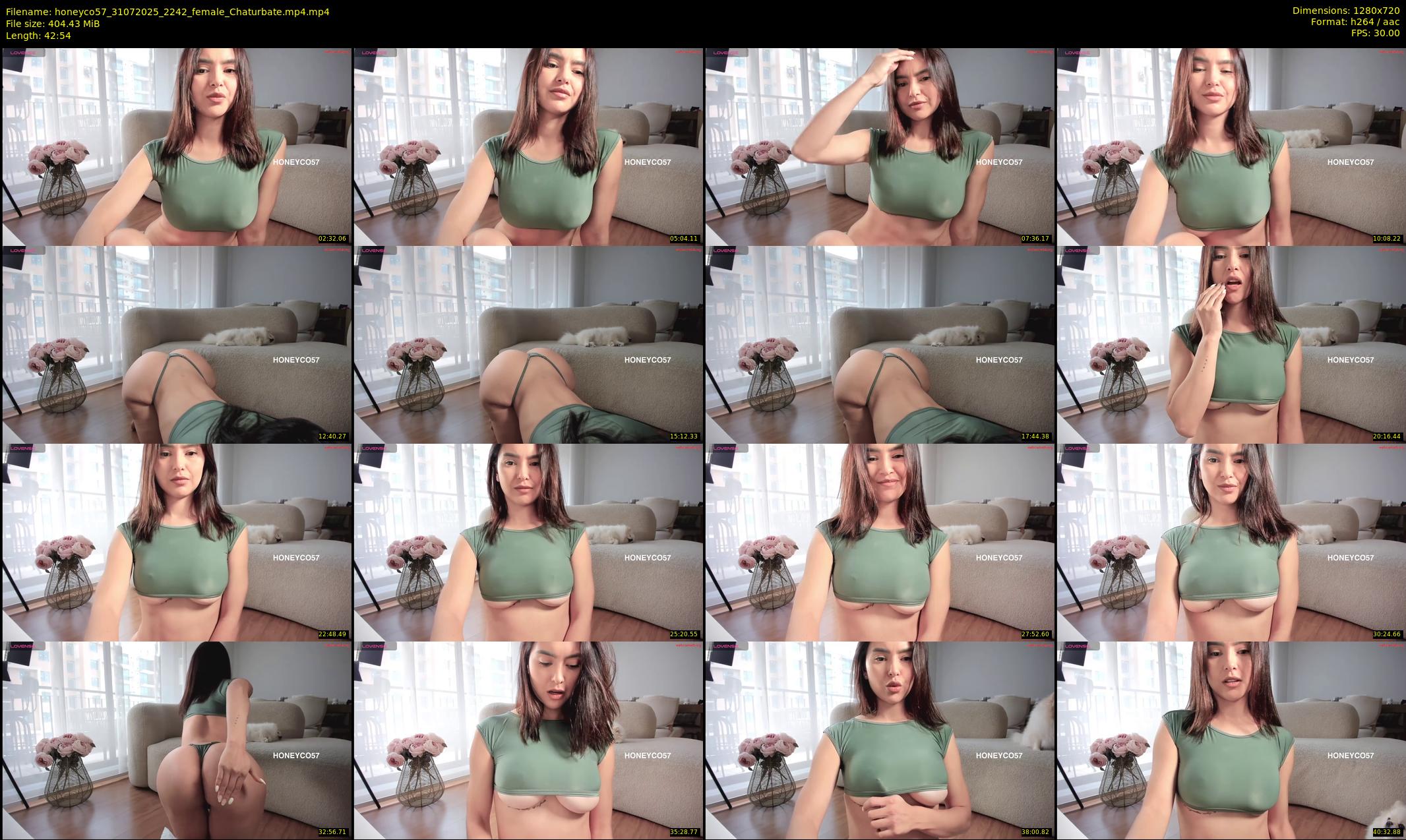 honeyco57 — 43 minute Chaturbate female cam show recording, 720p, Jul 31, 2025