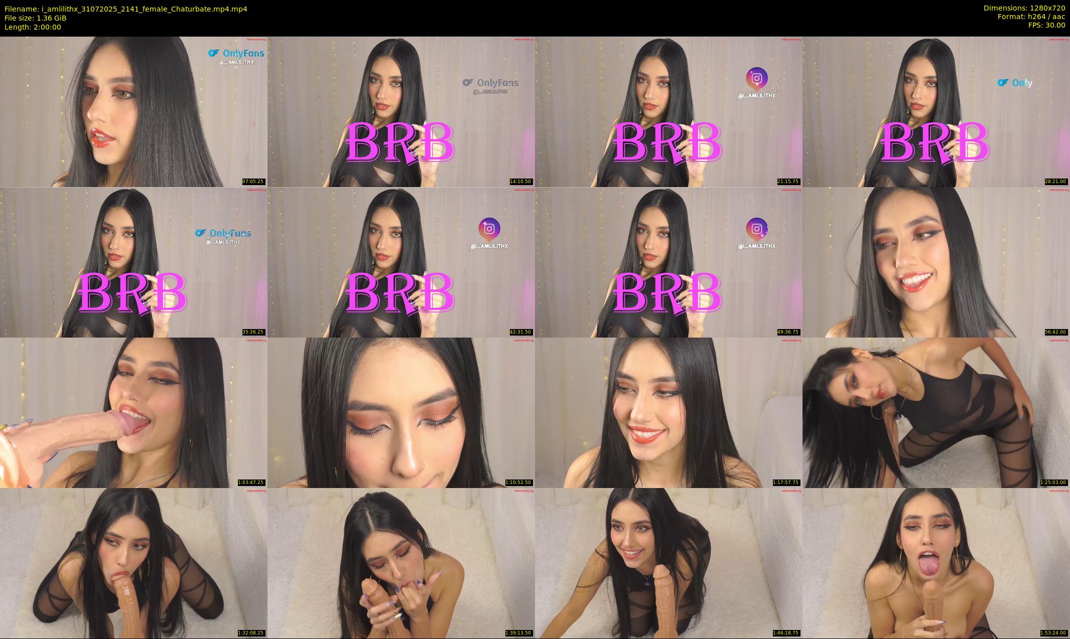 i_amlilithx — 120 minute Chaturbate female cam show recording, 720p, Jul 31, 2025