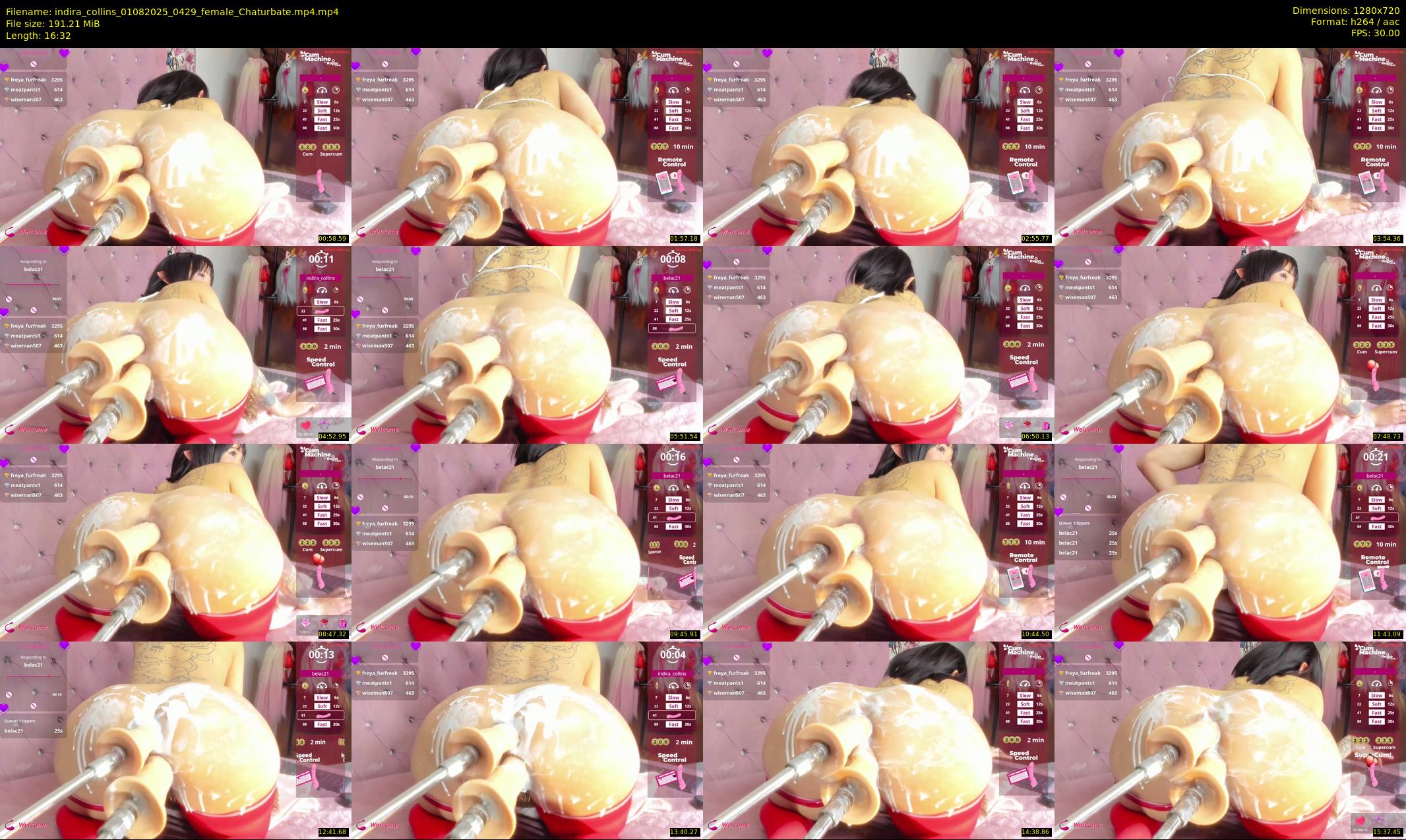 indira_collins — 17 minute Chaturbate female cam show recording, 720p, Aug 1, 2025