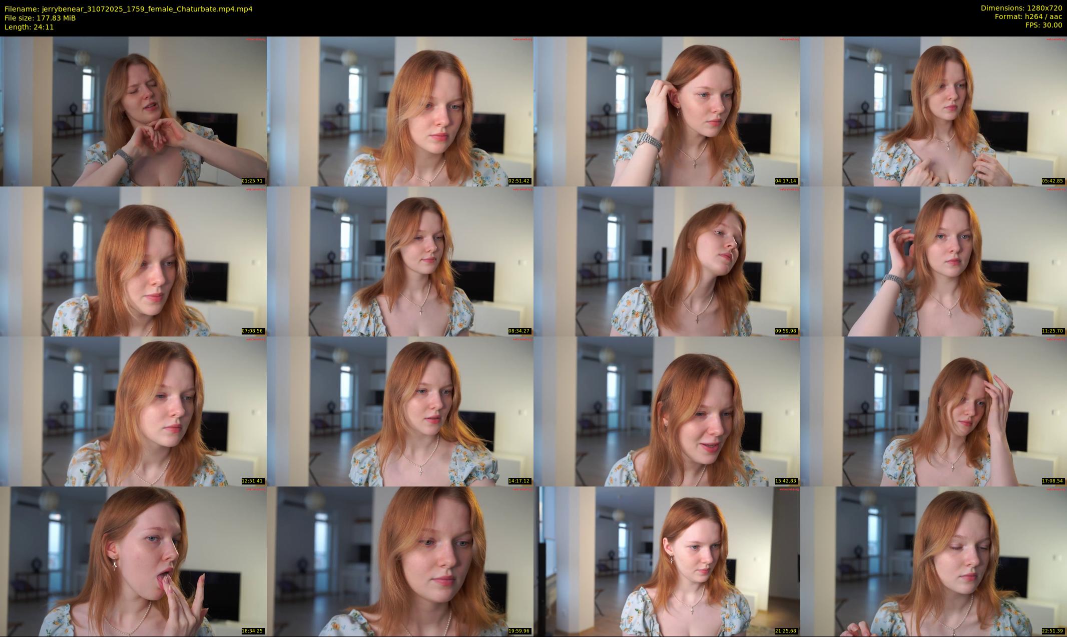 jerrybenear — 25 minute Chaturbate female cam show recording, 720p, Jul 31, 2025