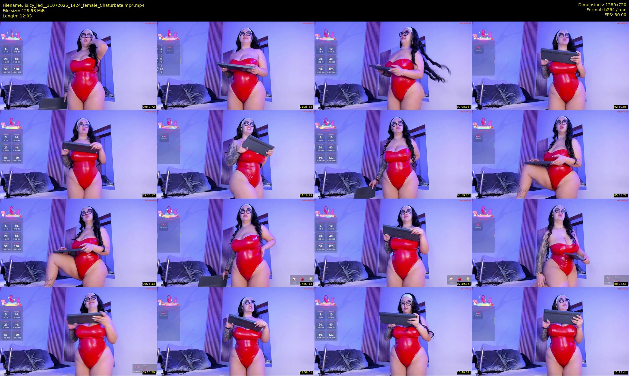 juicy_led_ — 13 minute Chaturbate female cam show recording, 720p, Jul 31, 2025