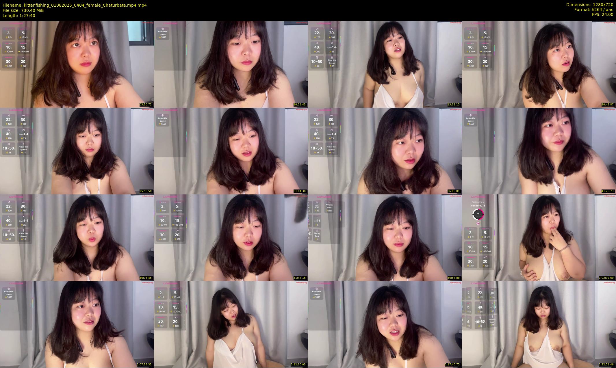 kittenfishing — 88 minute Chaturbate female cam show recording, 720p, Aug 1, 2025