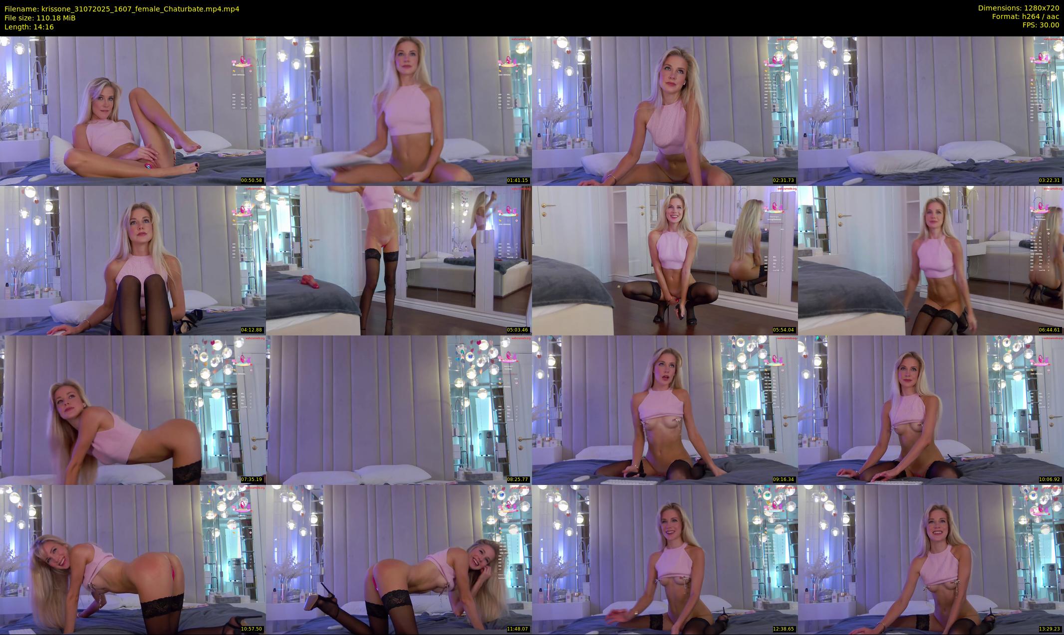 krissone — 15 minute Chaturbate female cam show recording, 720p, Jul 31, 2025