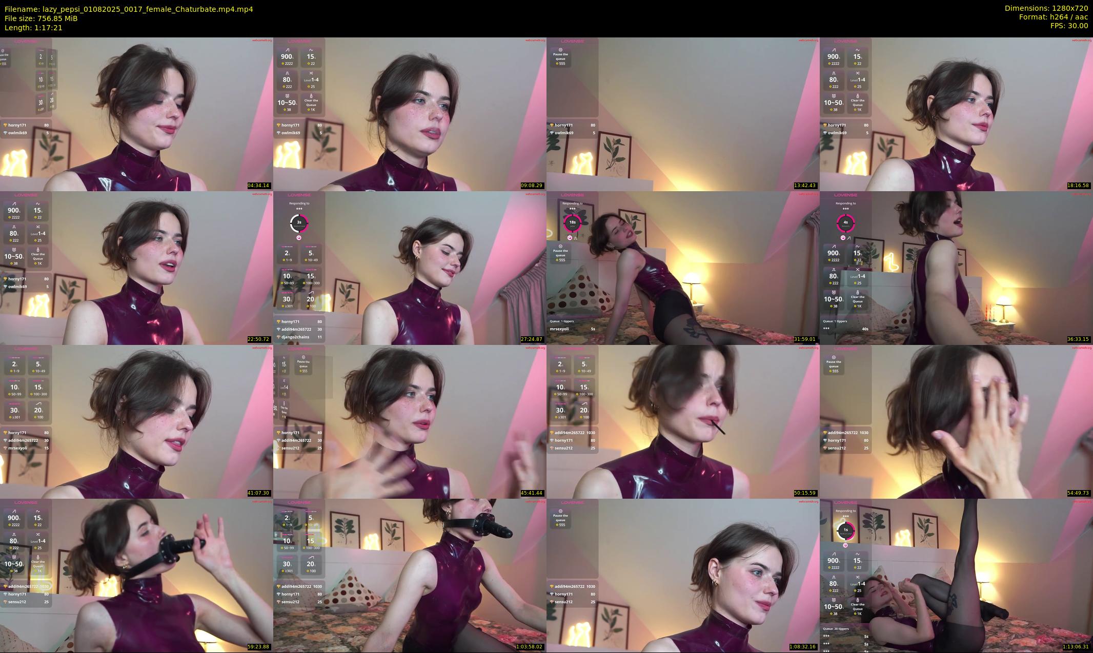 lazy_pepsi — 78 minute Chaturbate female cam show recording, 720p, Aug 1, 2025
