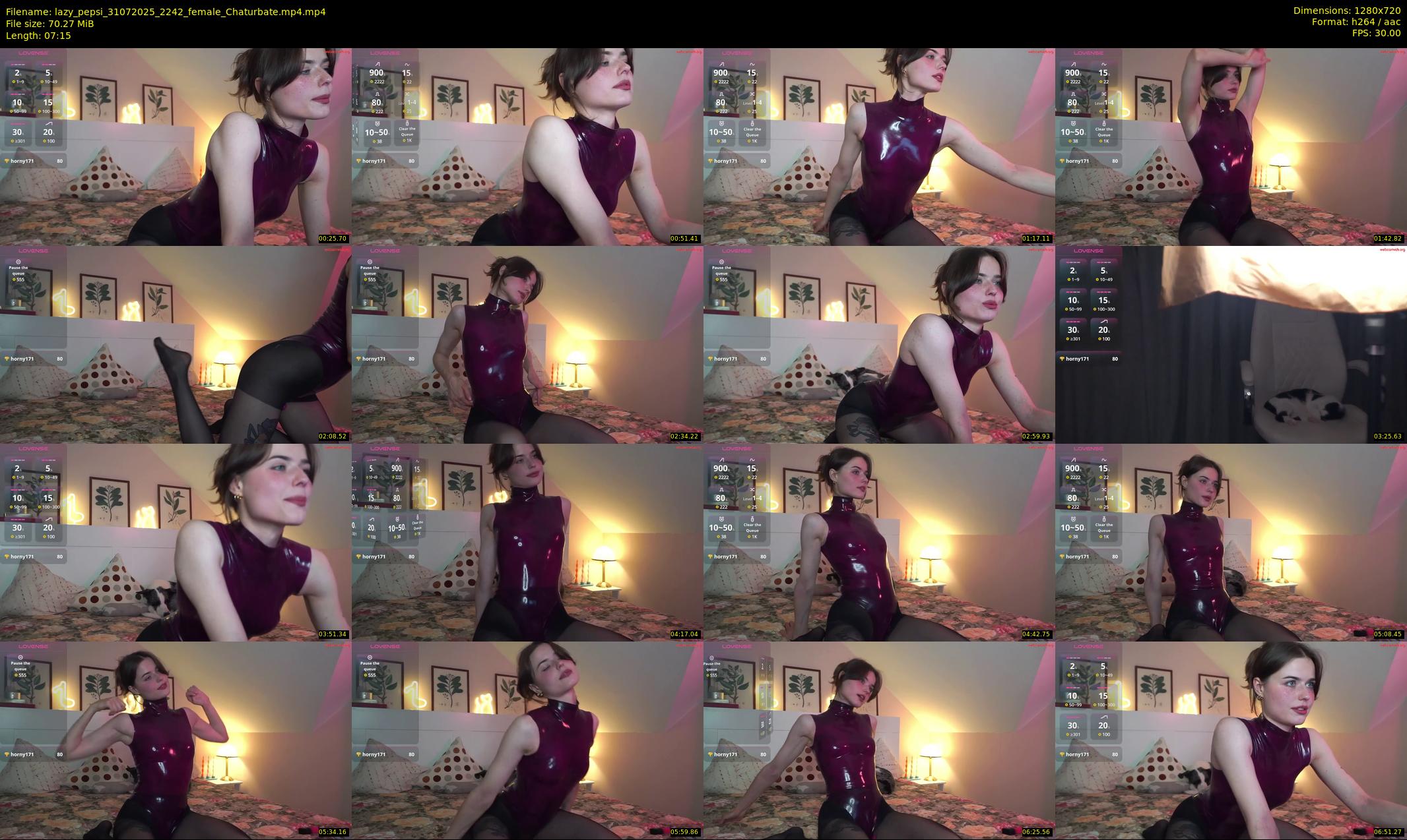 lazy_pepsi — 8 minute Chaturbate female cam show recording, 720p, Jul 31, 2025
