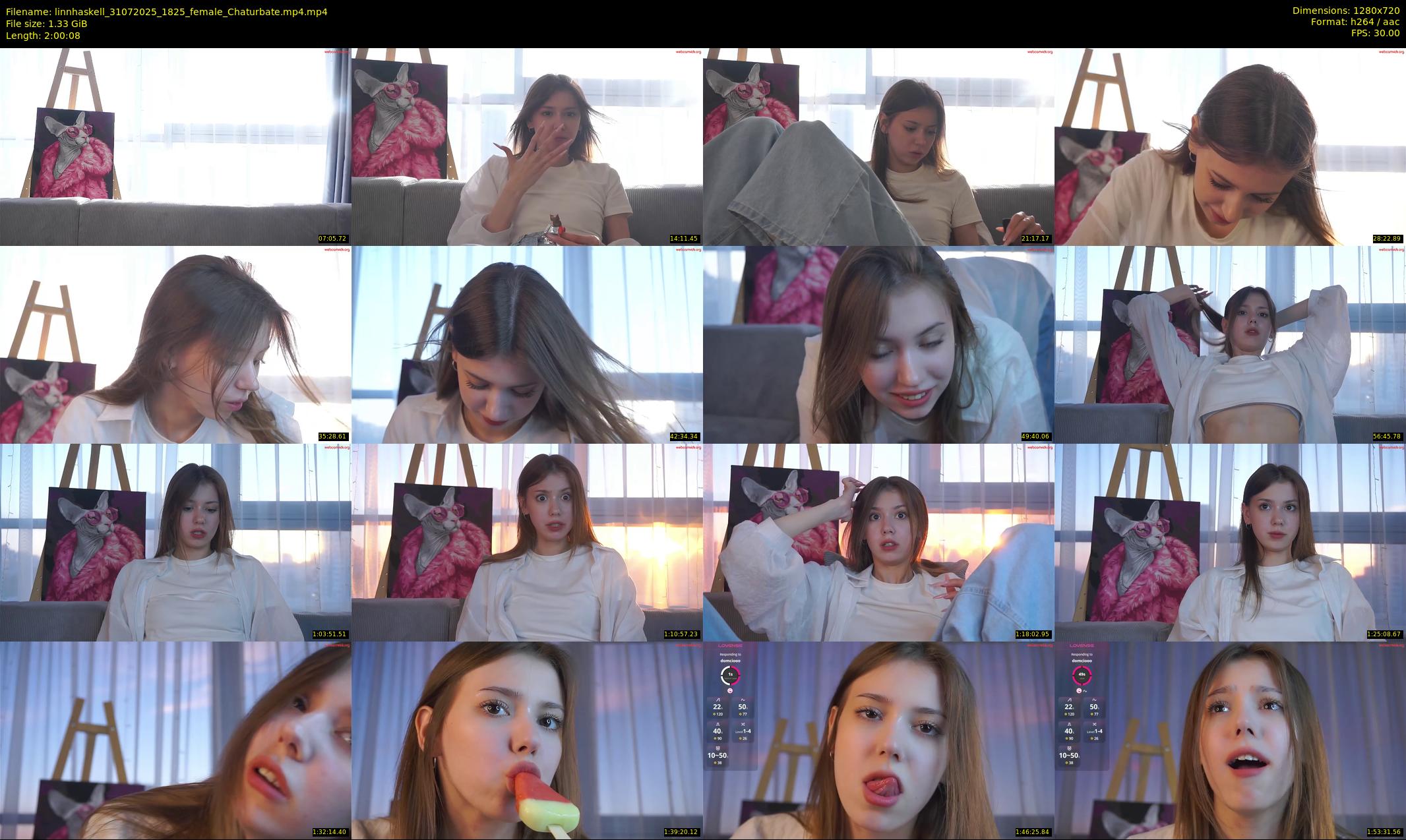 linnhaskell — 121 minute Chaturbate female cam show recording, 720p, Jul 31, 2025