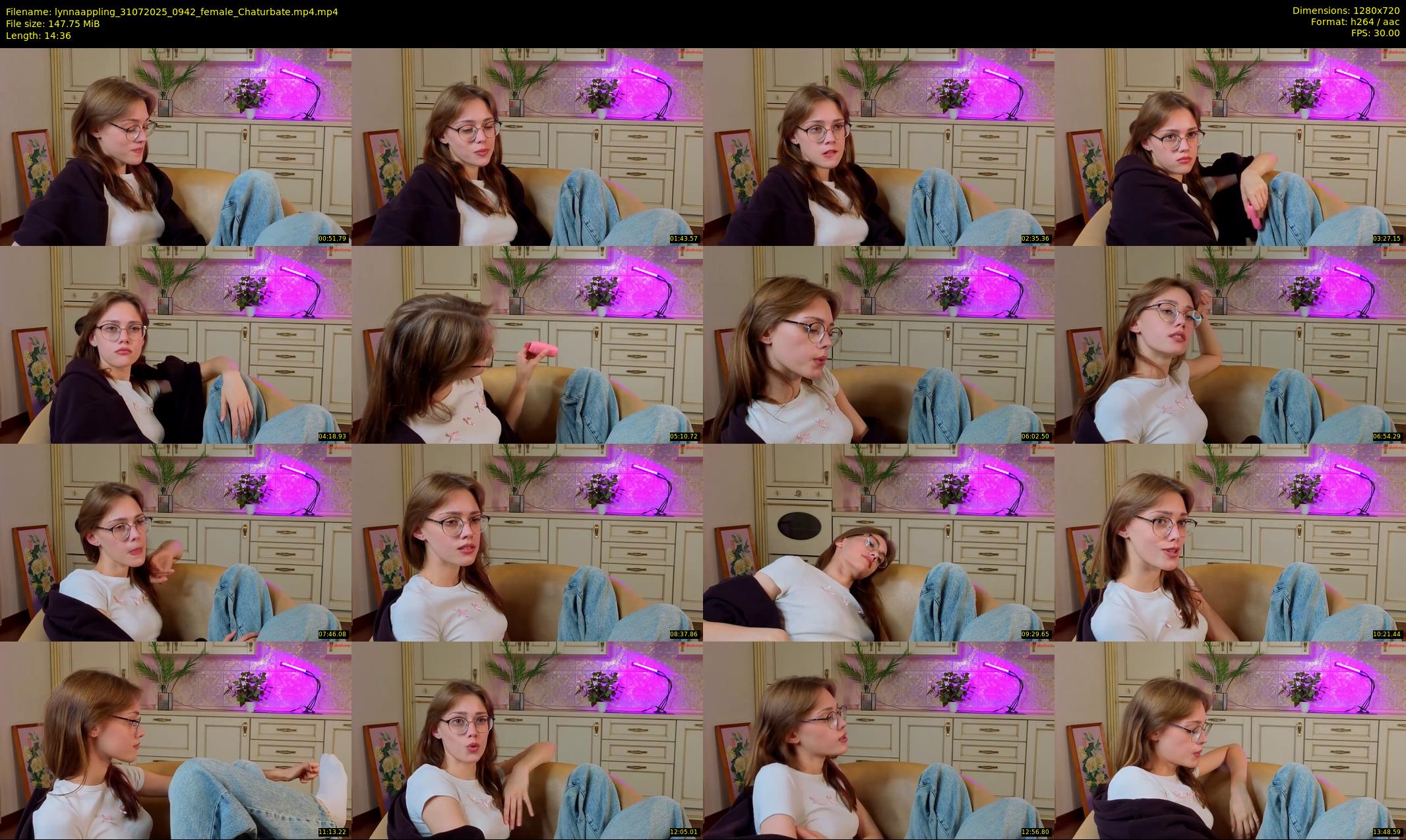 lynnaappling — 15 minute Chaturbate female cam show recording, 720p, Jul 31, 2025