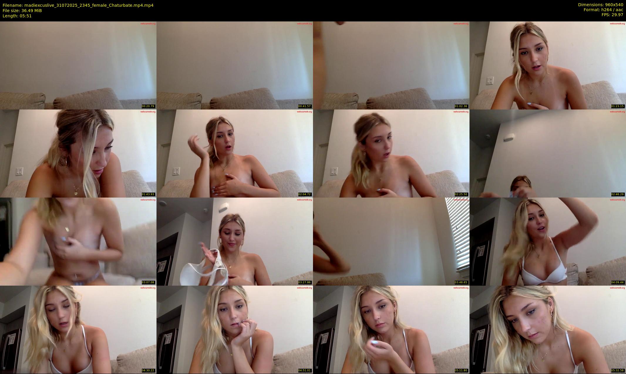 madiexcuslive — 6 minute Chaturbate female cam show recording, 480p, Jul 31, 2025
