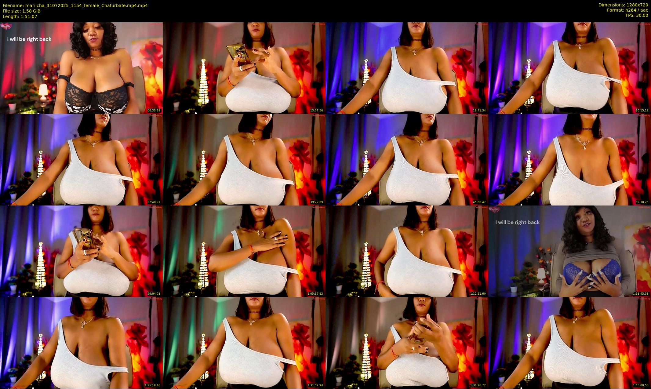 mariicha — 112 minute Chaturbate female cam show recording, 720p, Jul 31, 2025