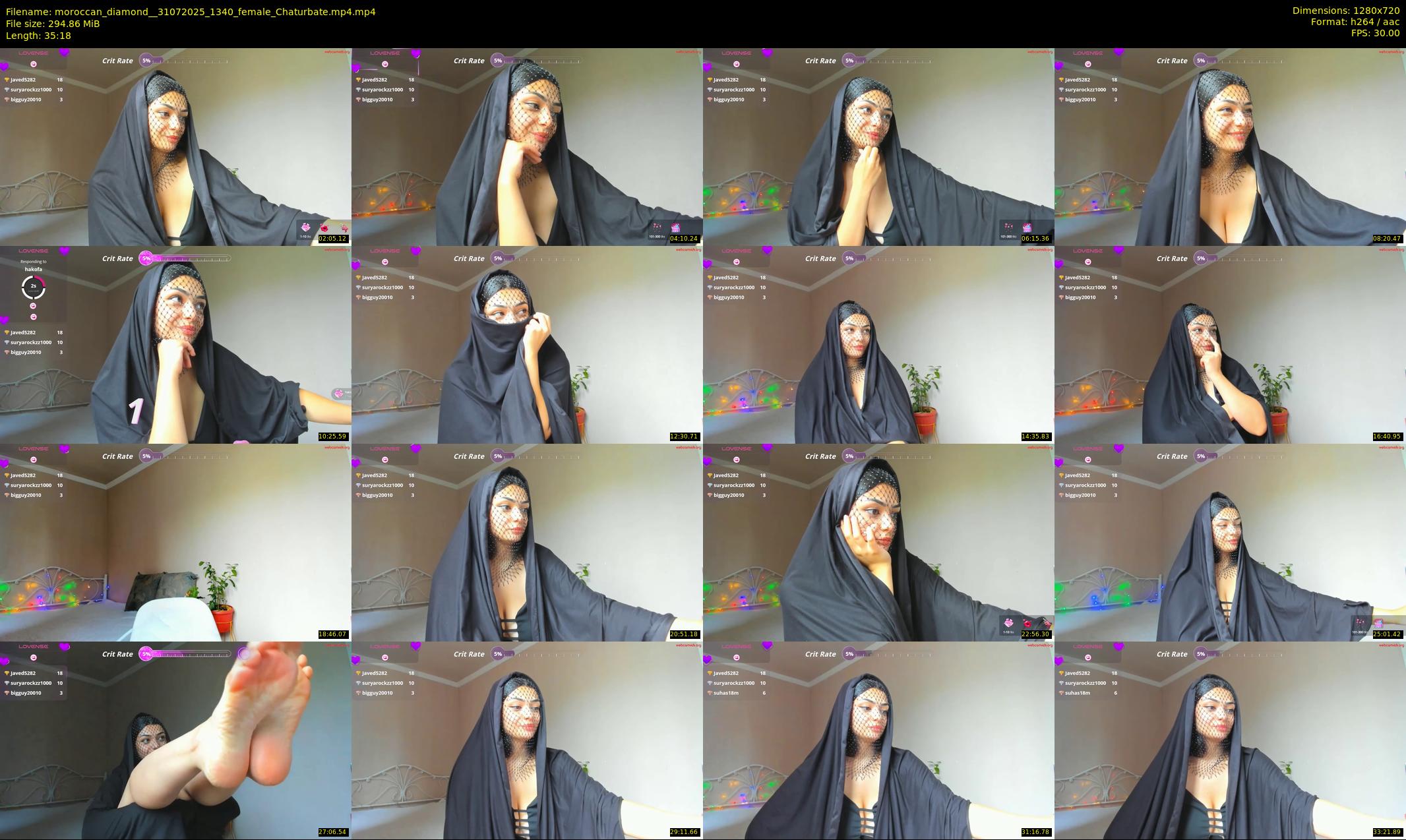 moroccan_diamond_ — 36 minute Chaturbate female cam show recording, 720p, Jul 31, 2025