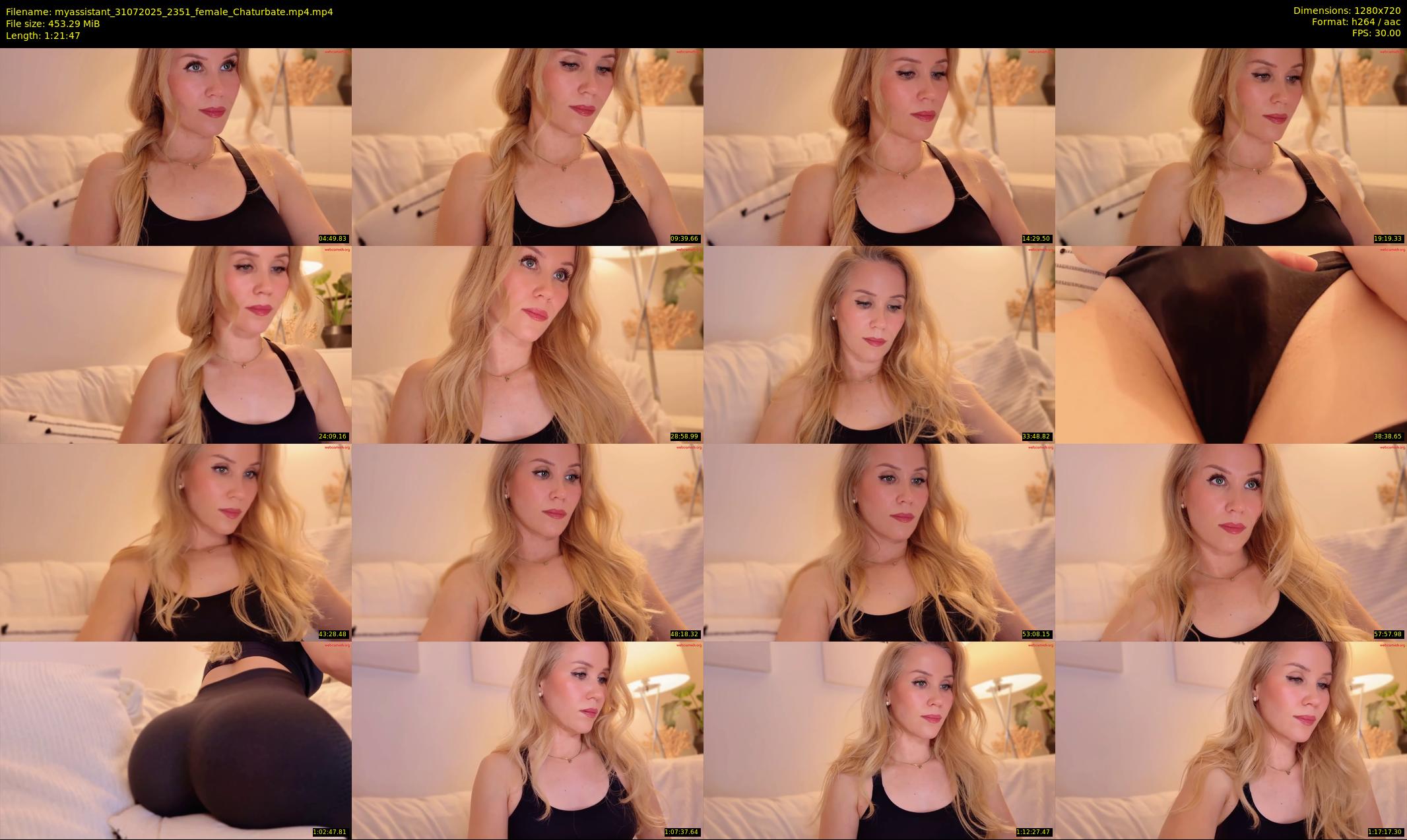 myassistant — 82 minute Chaturbate female cam show recording, 720p, Jul 31, 2025