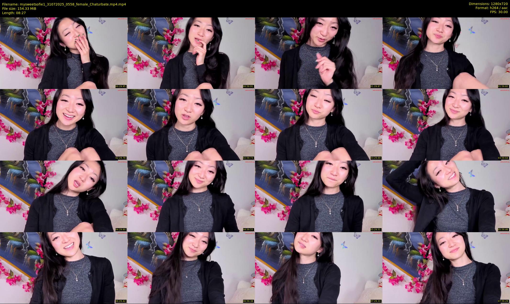 mysweetsofie1 — 9 minute Chaturbate female cam show recording, 720p, Jul 31, 2025