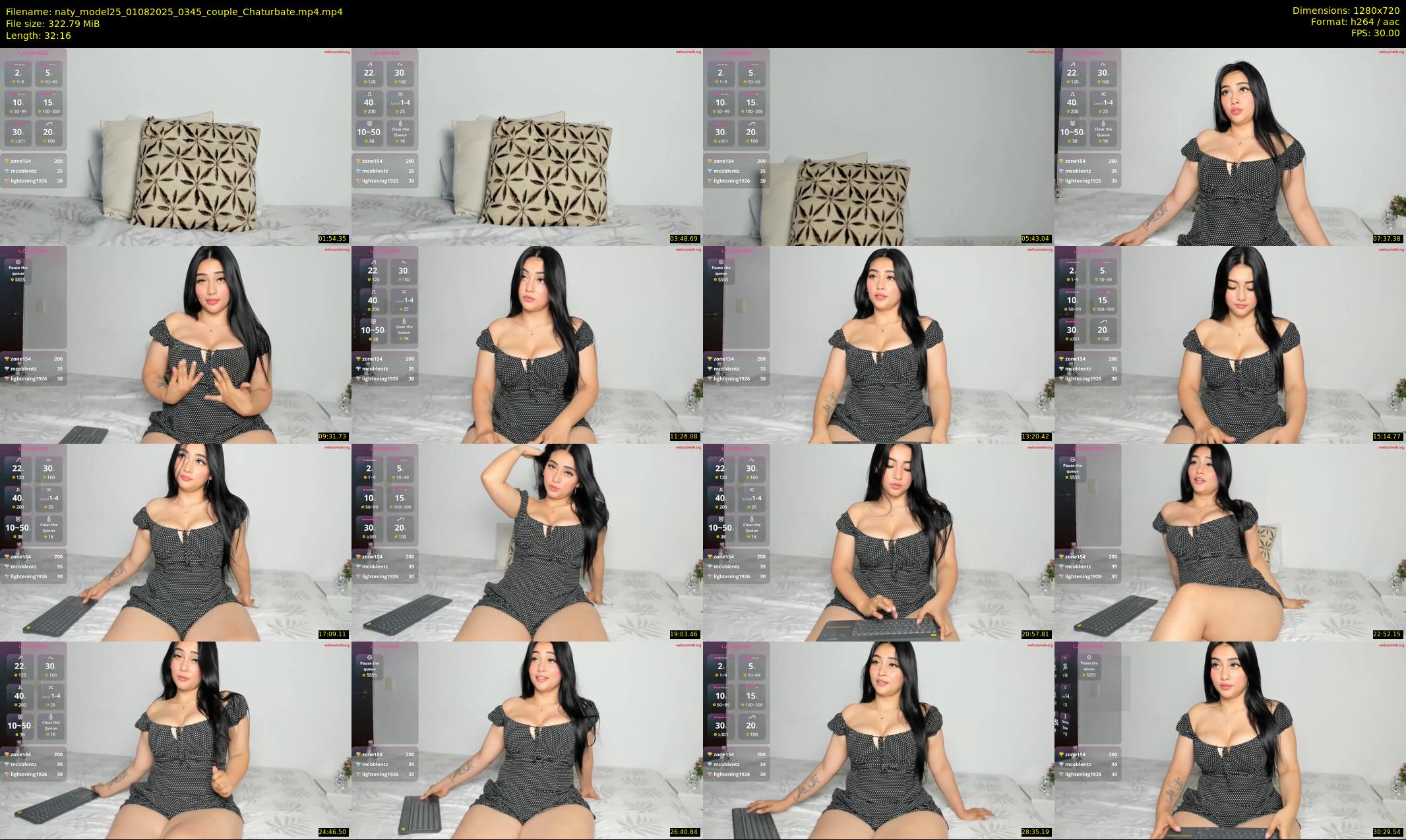 naty_model25 — 33 minute Chaturbate couple cam show recording, 720p, Aug 1, 2025