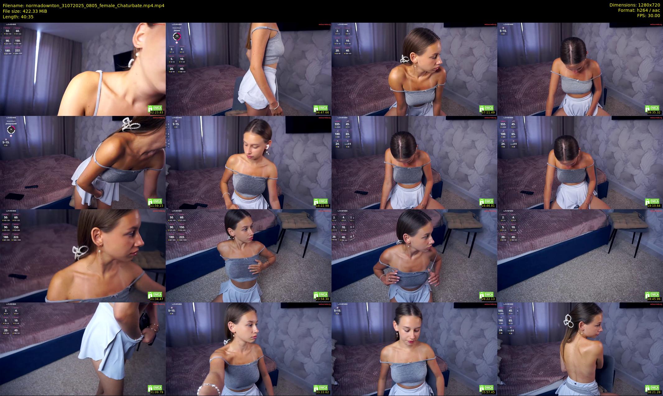 normadownton — 41 minute Chaturbate female cam show recording, 720p, Jul 31, 2025