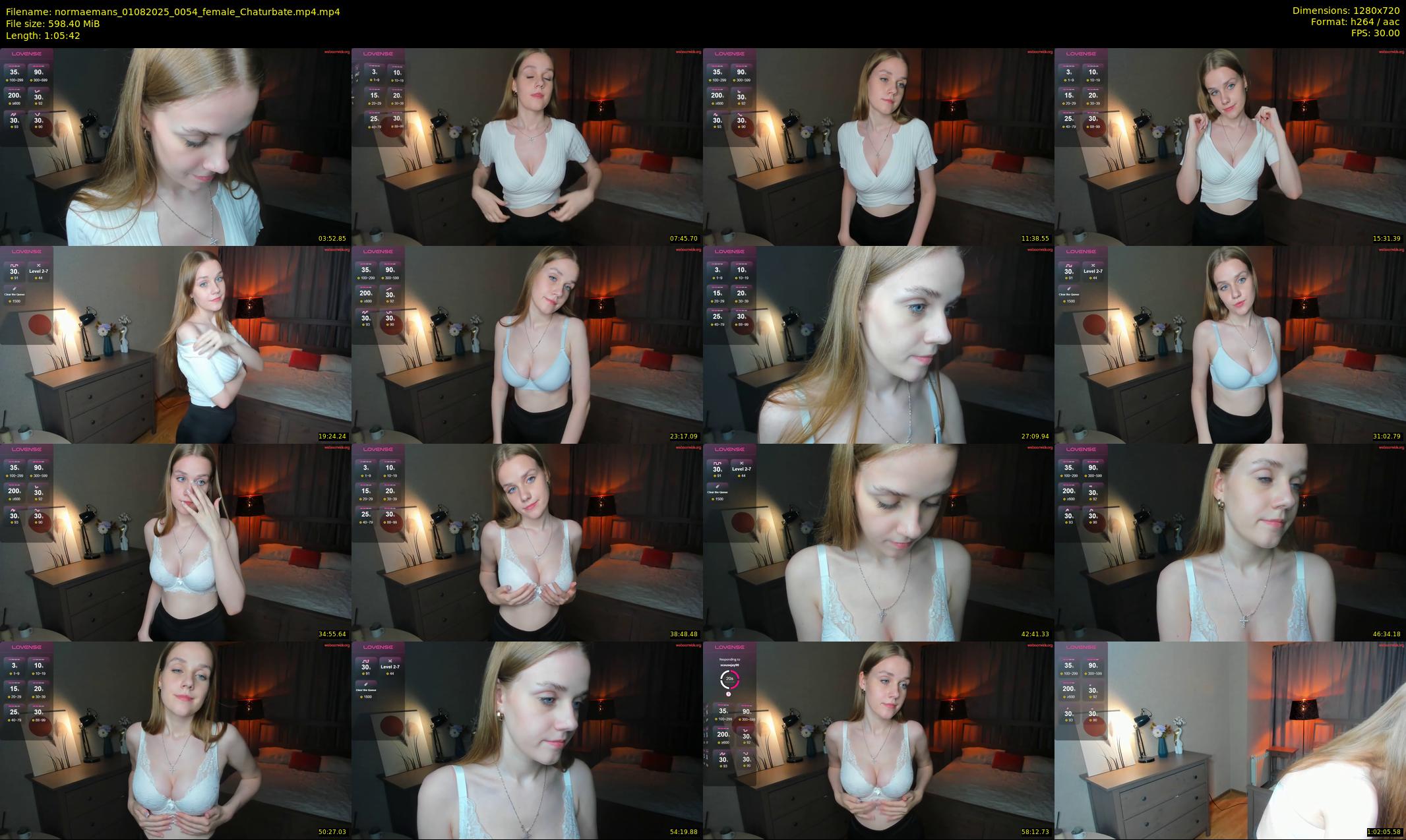 normaemans — 66 minute Chaturbate female cam show recording, 720p, Aug 1, 2025