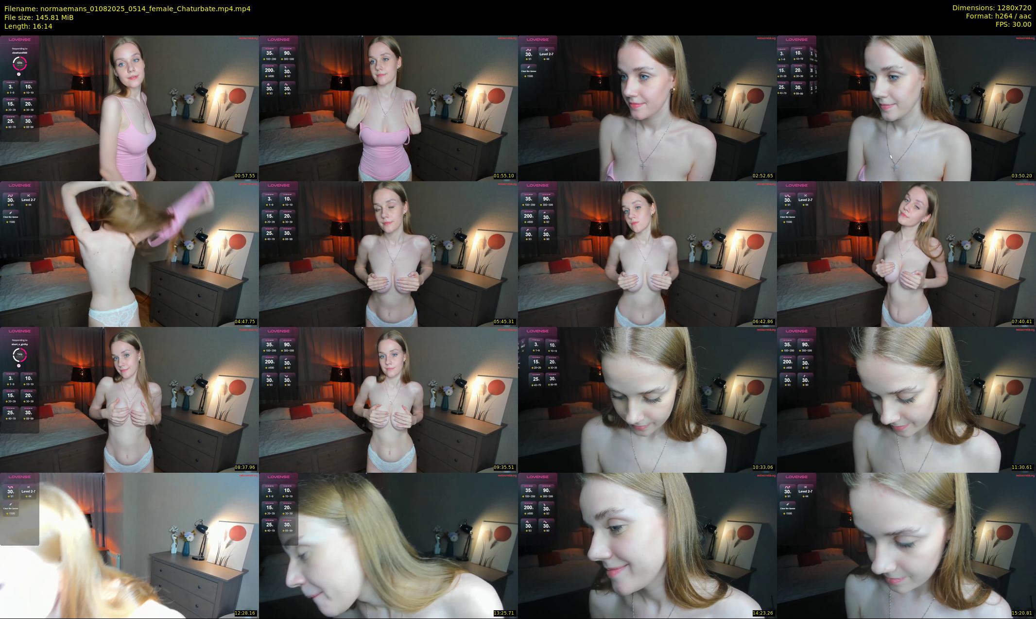 normaemans — 17 minute Chaturbate female cam show recording, 720p, Aug 1, 2025
