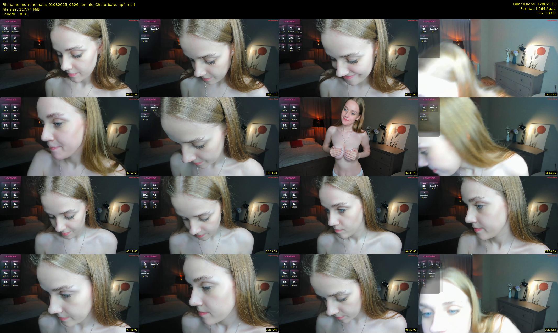 normaemans — 11 minute Chaturbate female cam show recording, 720p, Aug 1, 2025