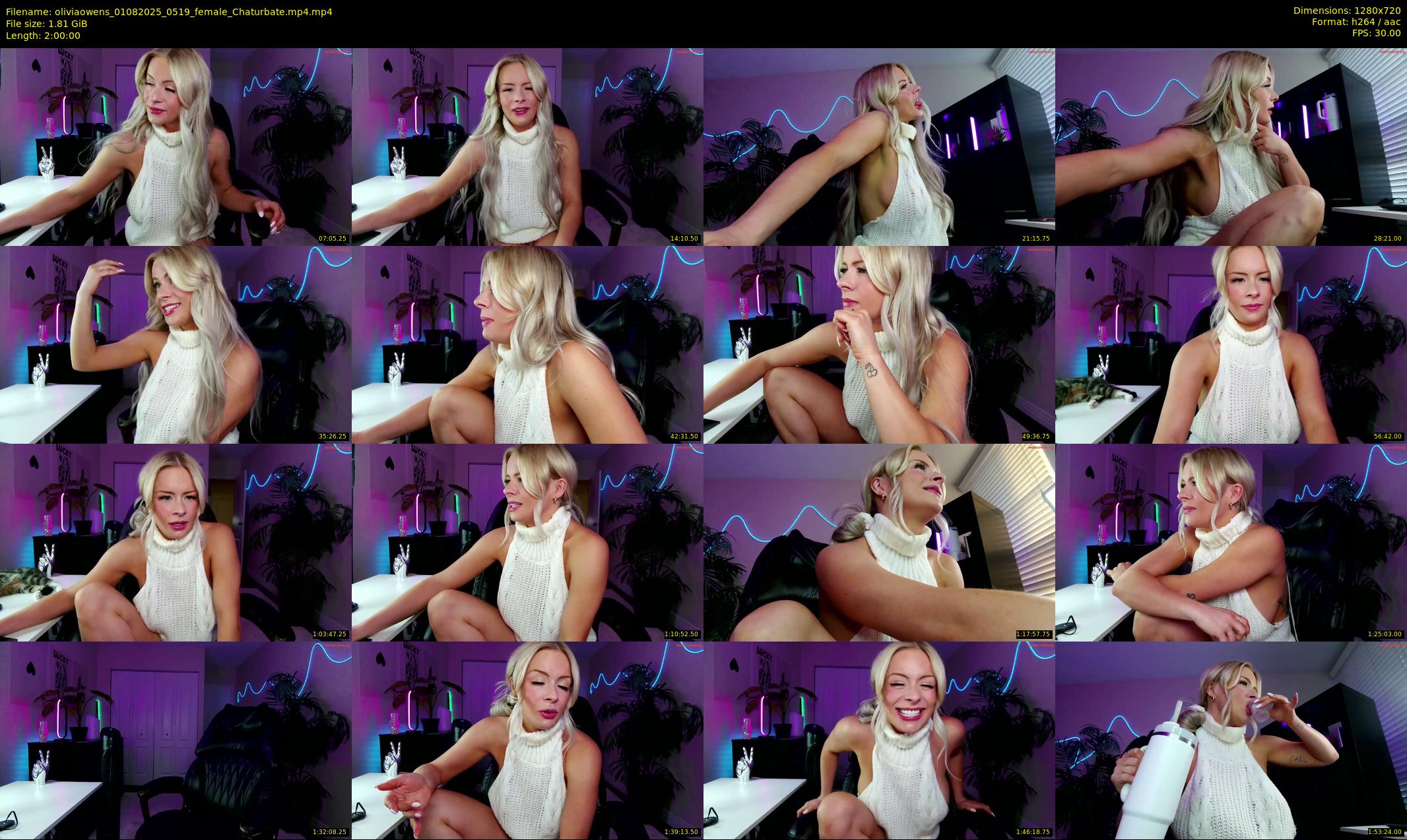 oliviaowens — 120 minute Chaturbate female cam show recording, 720p, Aug 1, 2025