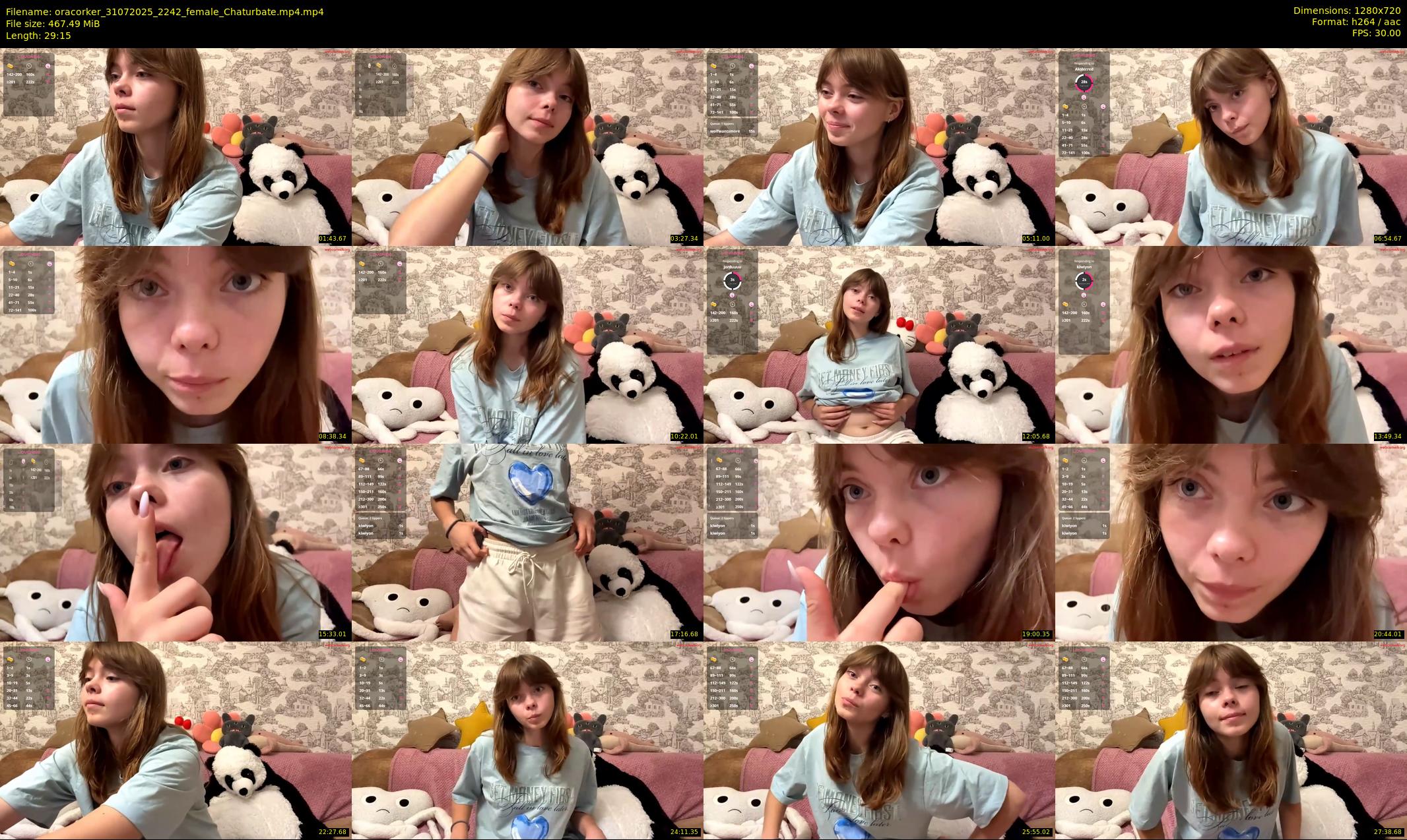 oracorker — 30 minute Chaturbate female cam show recording, 720p, Jul 31, 2025