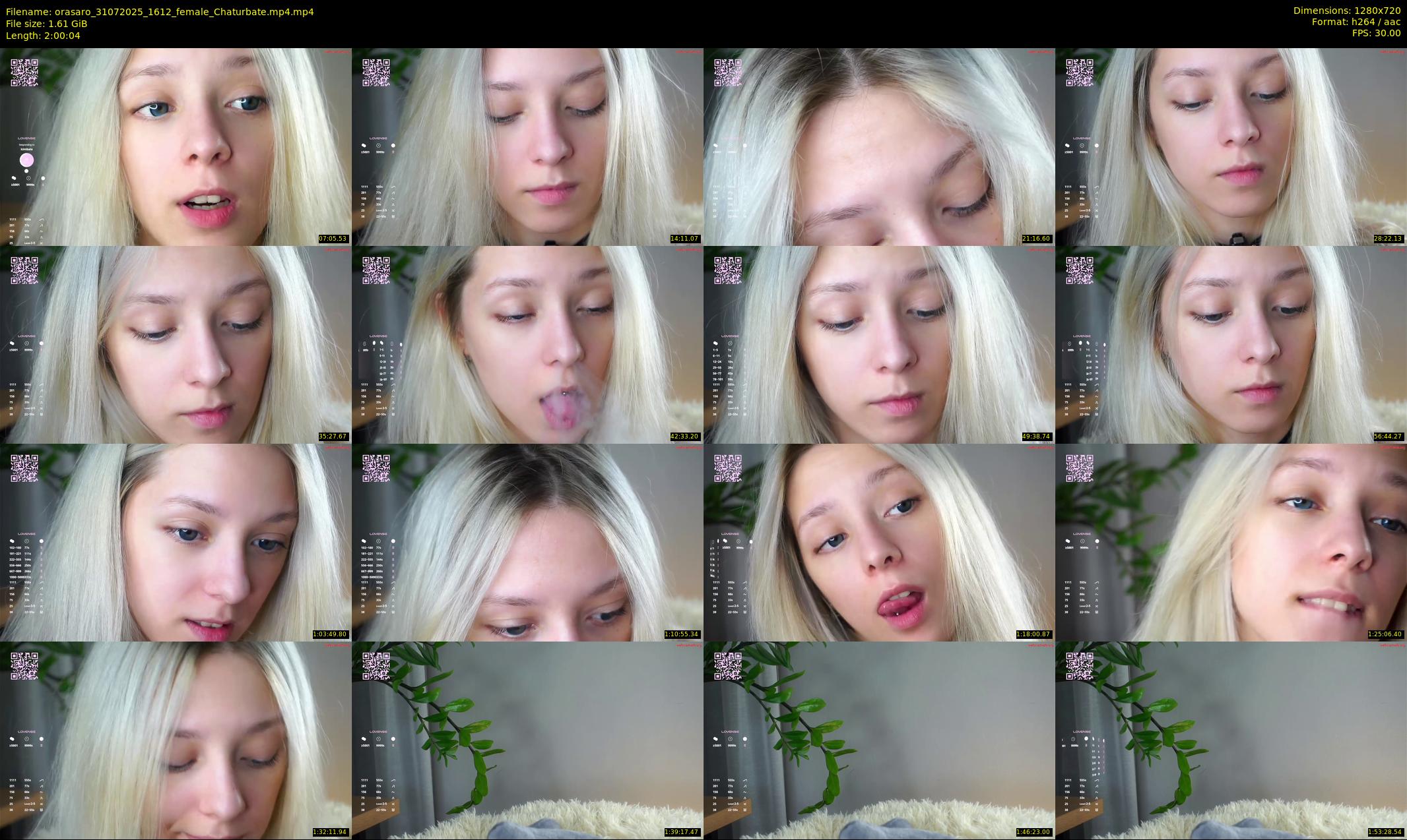 orasaro — 121 minute Chaturbate female cam show recording, 720p, Jul 31, 2025