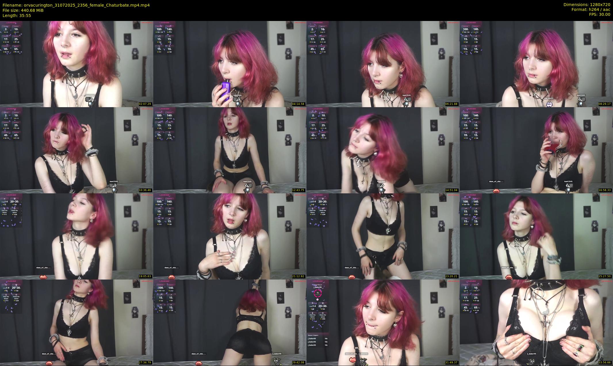orvacurington — 36 minute Chaturbate female cam show recording, 720p, Jul 31, 2025