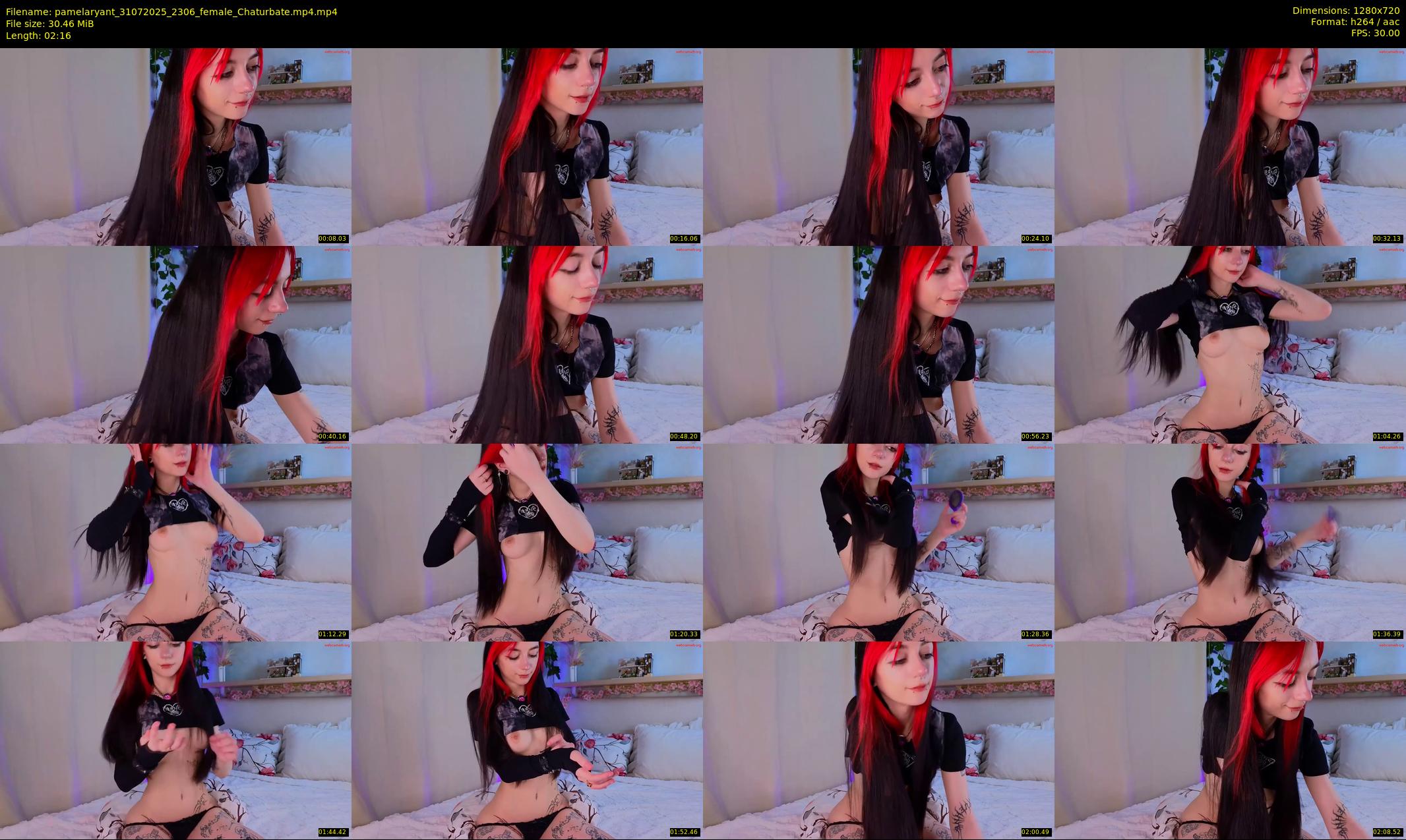 pamelaryant — 3 minute Chaturbate female cam show recording, 720p, Jul 31, 2025