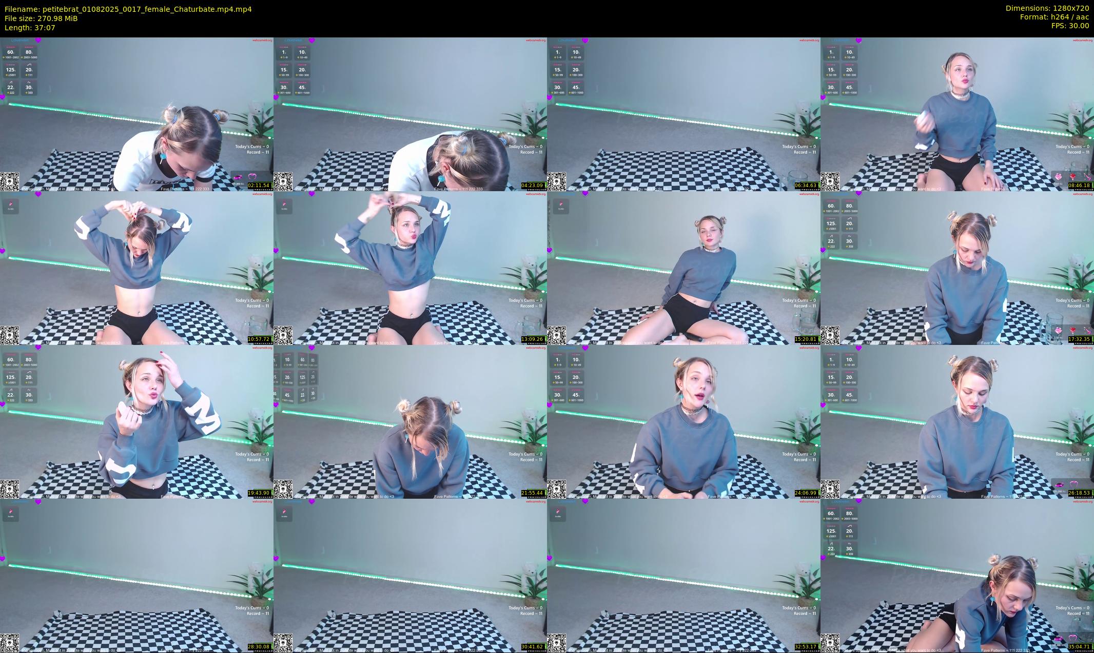 petitebrat — 38 minute Chaturbate female cam show recording, 720p, Aug 1, 2025