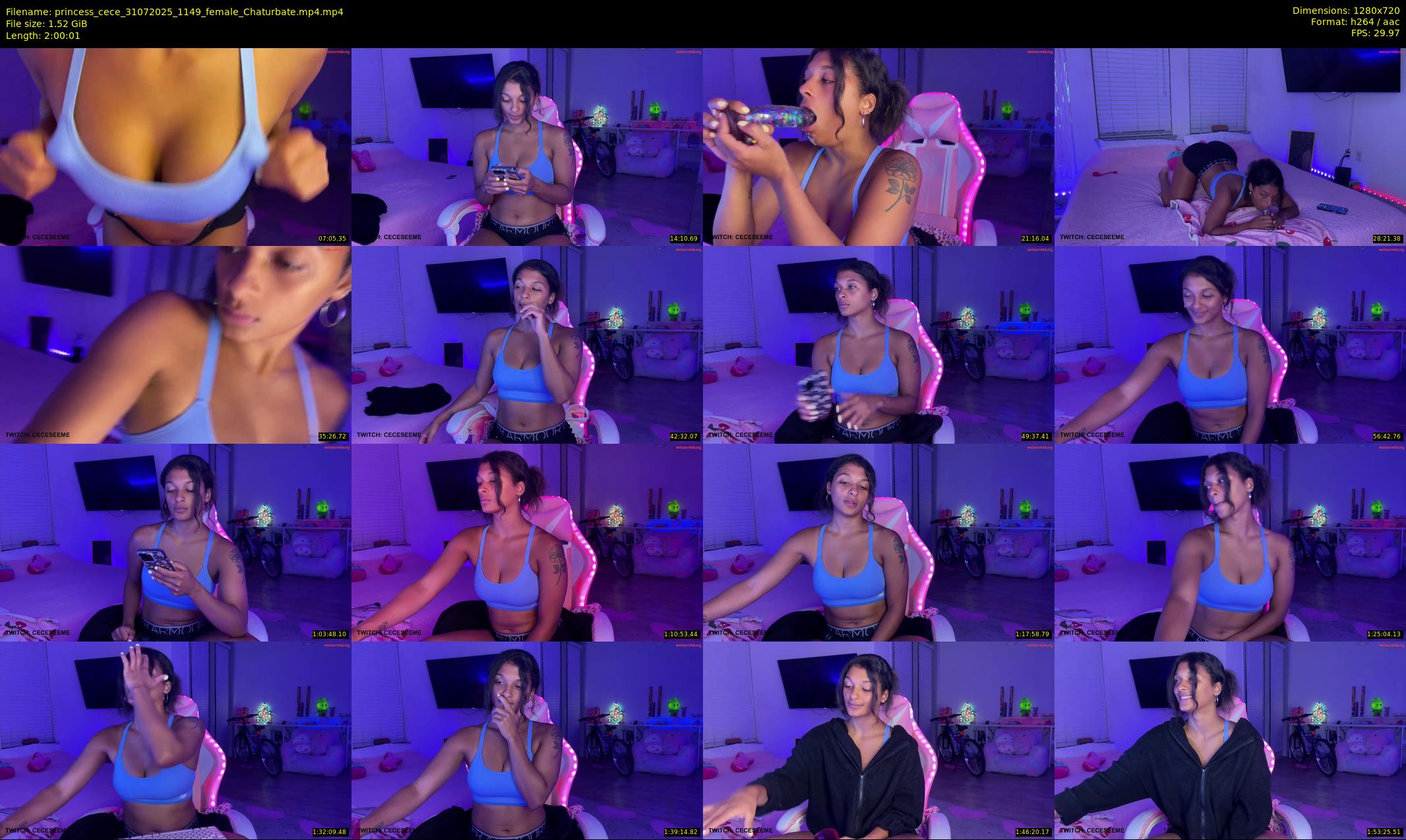 princess_cece — 121 minute Chaturbate female cam show recording, 720p, Jul 31, 2025
