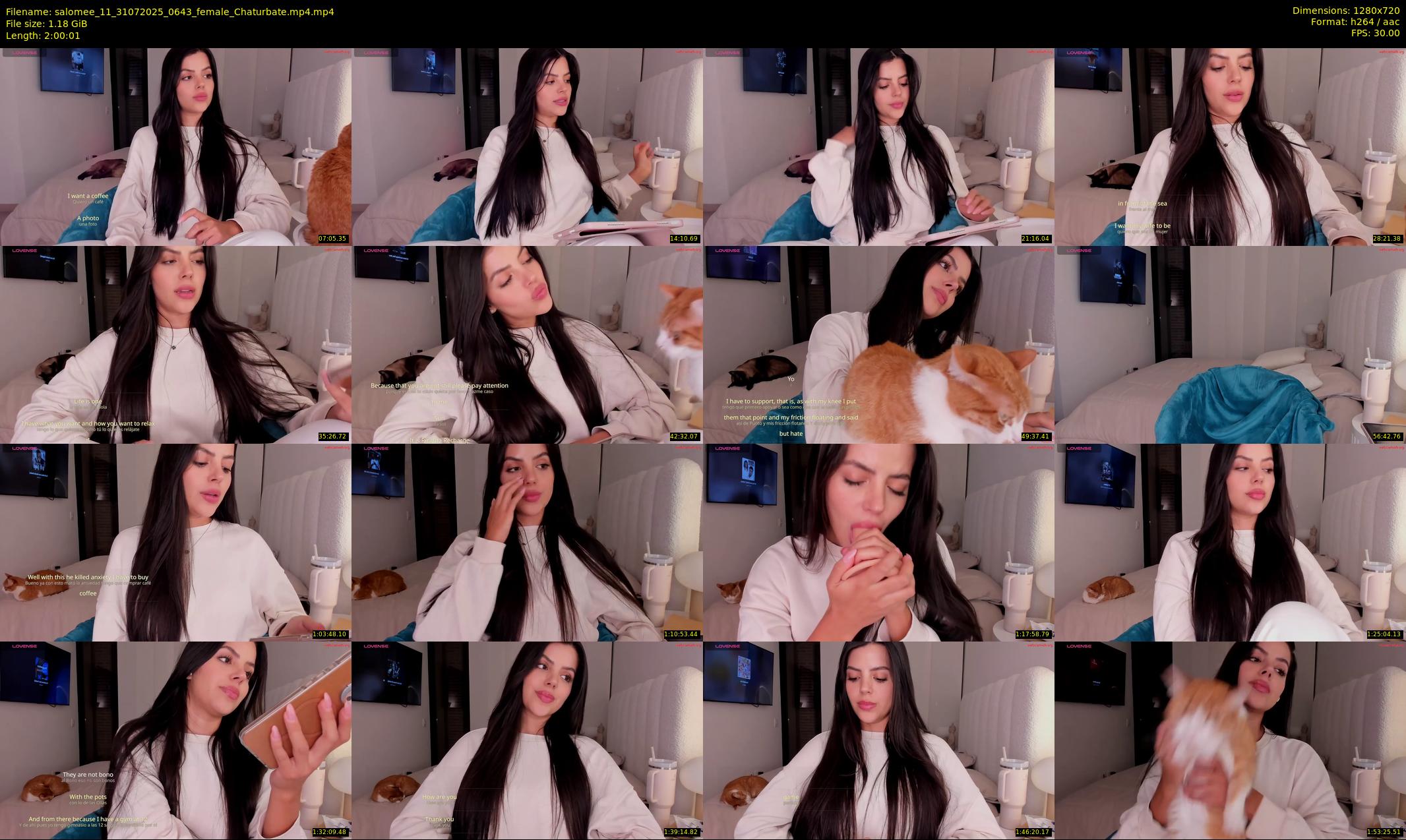 salomee_11 — 121 minute Chaturbate female cam show recording, 720p, Jul 31, 2025