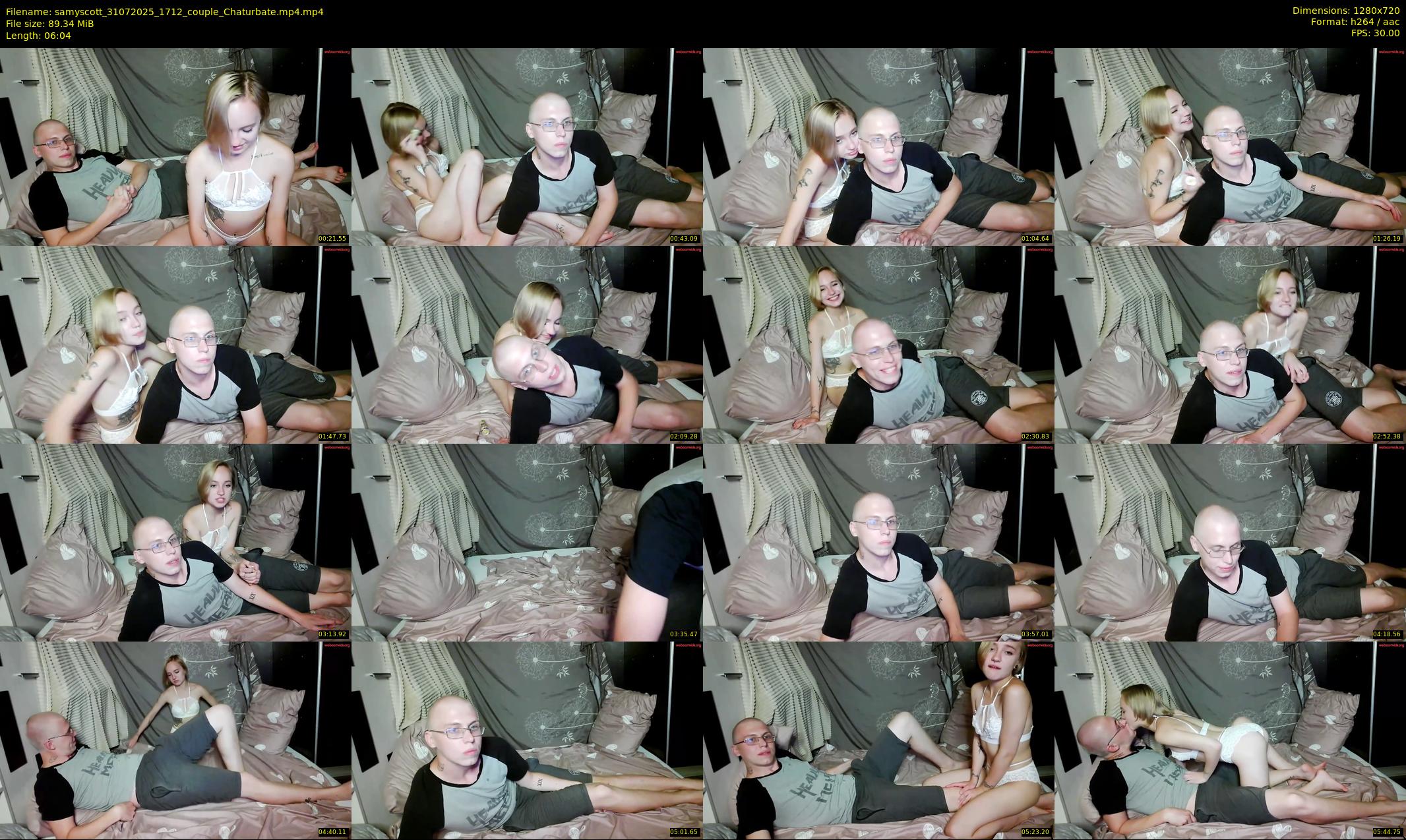 samyscott — 7 minute Chaturbate couple cam show recording, 720p, Jul 31, 2025