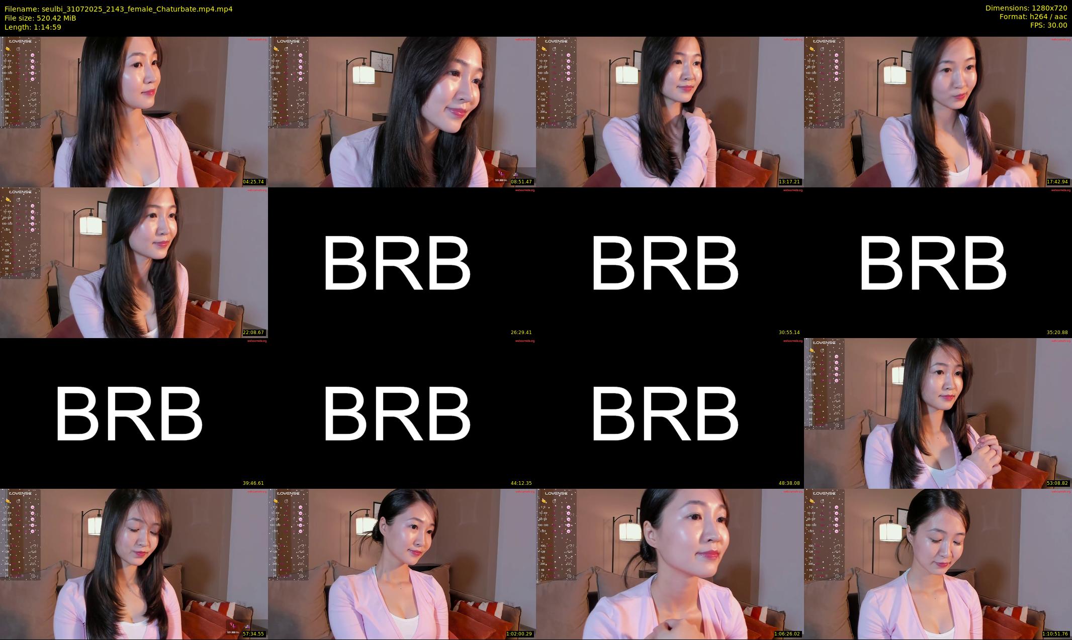 seulbi — 75 minute Chaturbate female cam show recording, 720p, Jul 31, 2025