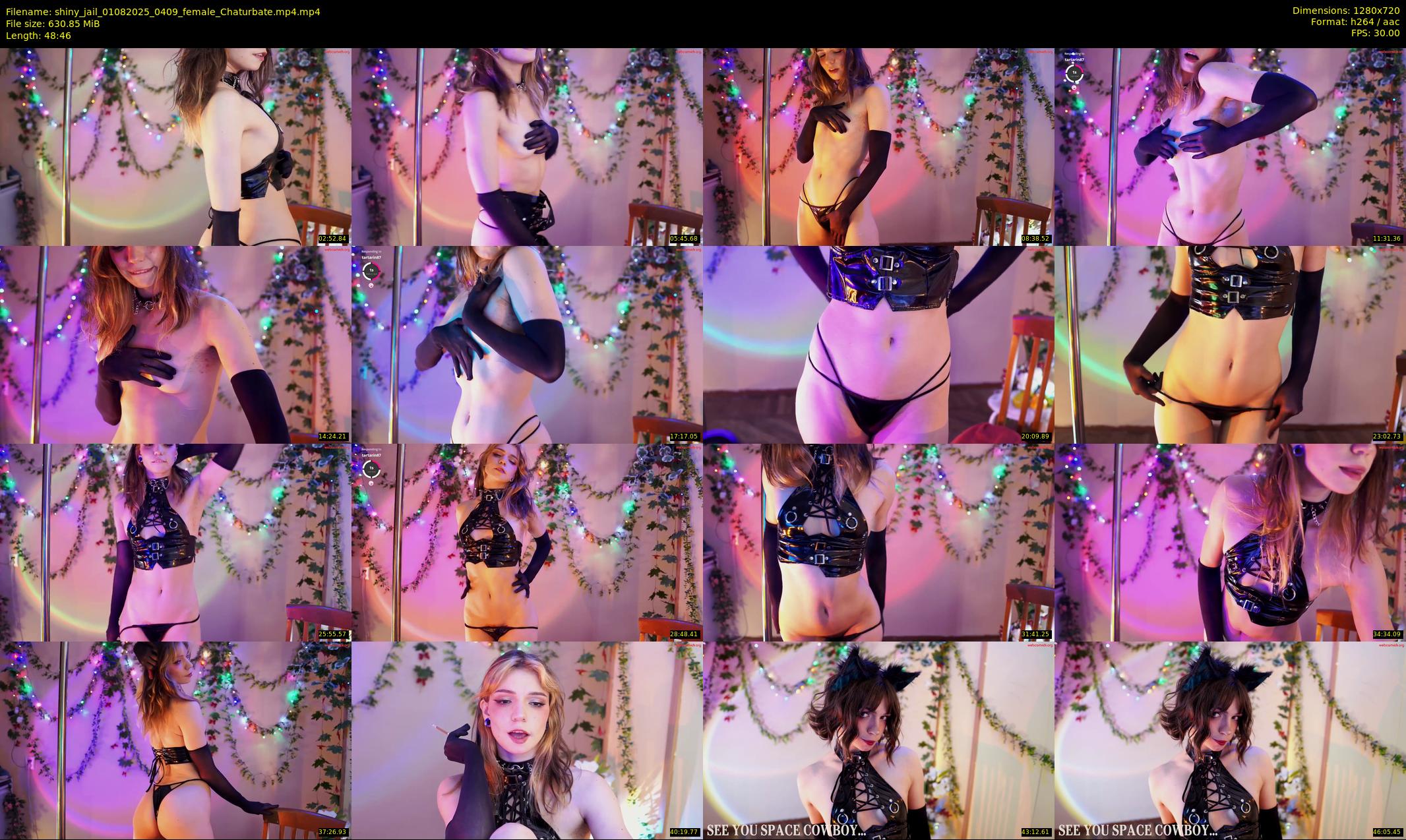 shiny_jail — 49 minute Chaturbate female cam show recording, 720p, Aug 1, 2025
