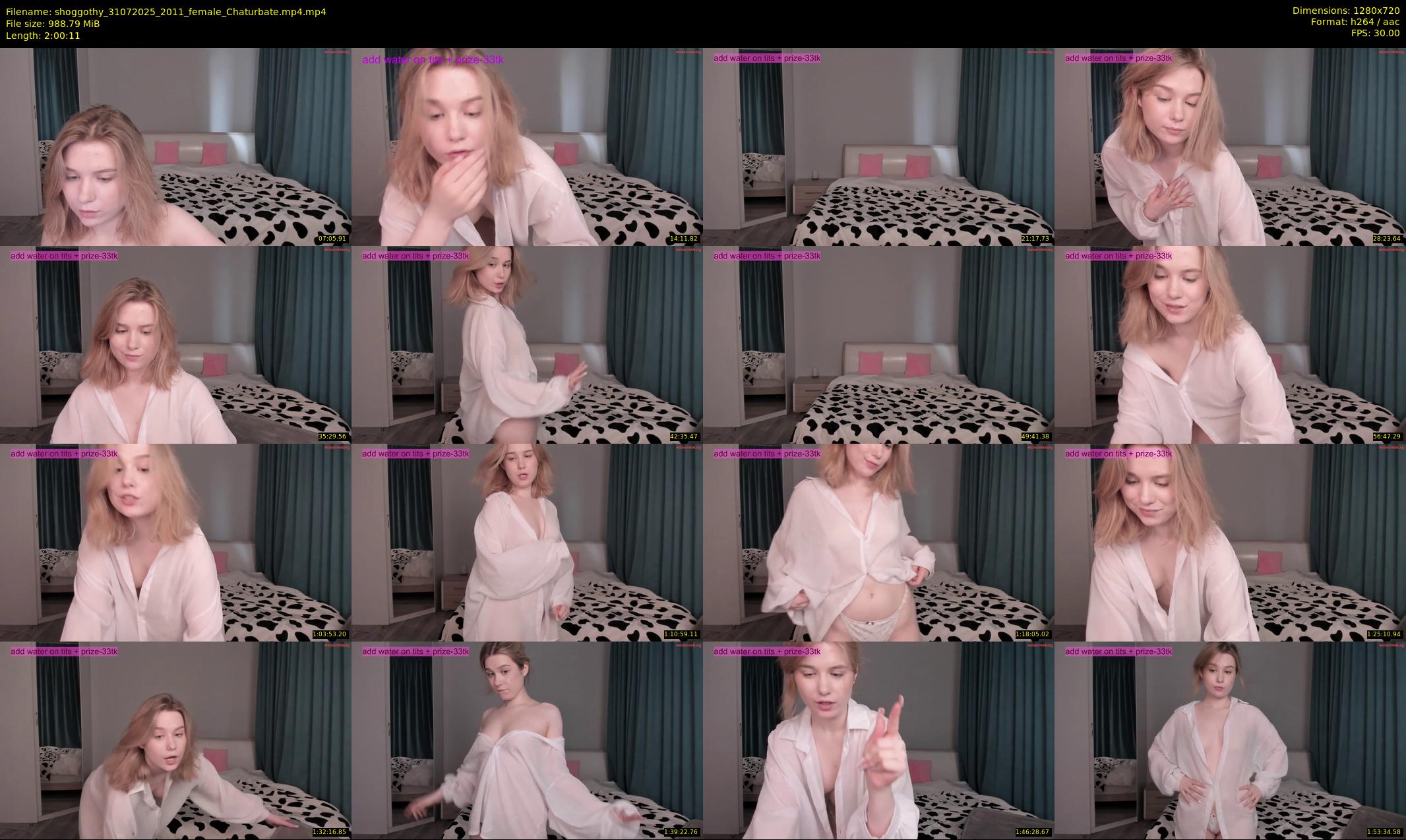 shoggothy — 121 minute Chaturbate female cam show recording, 720p, Jul 31, 2025