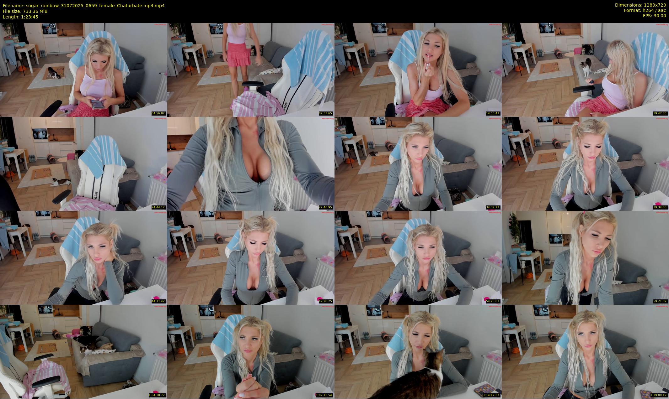 sugar_rainbow — 84 minute Chaturbate female cam show recording, 720p, Jul 31, 2025