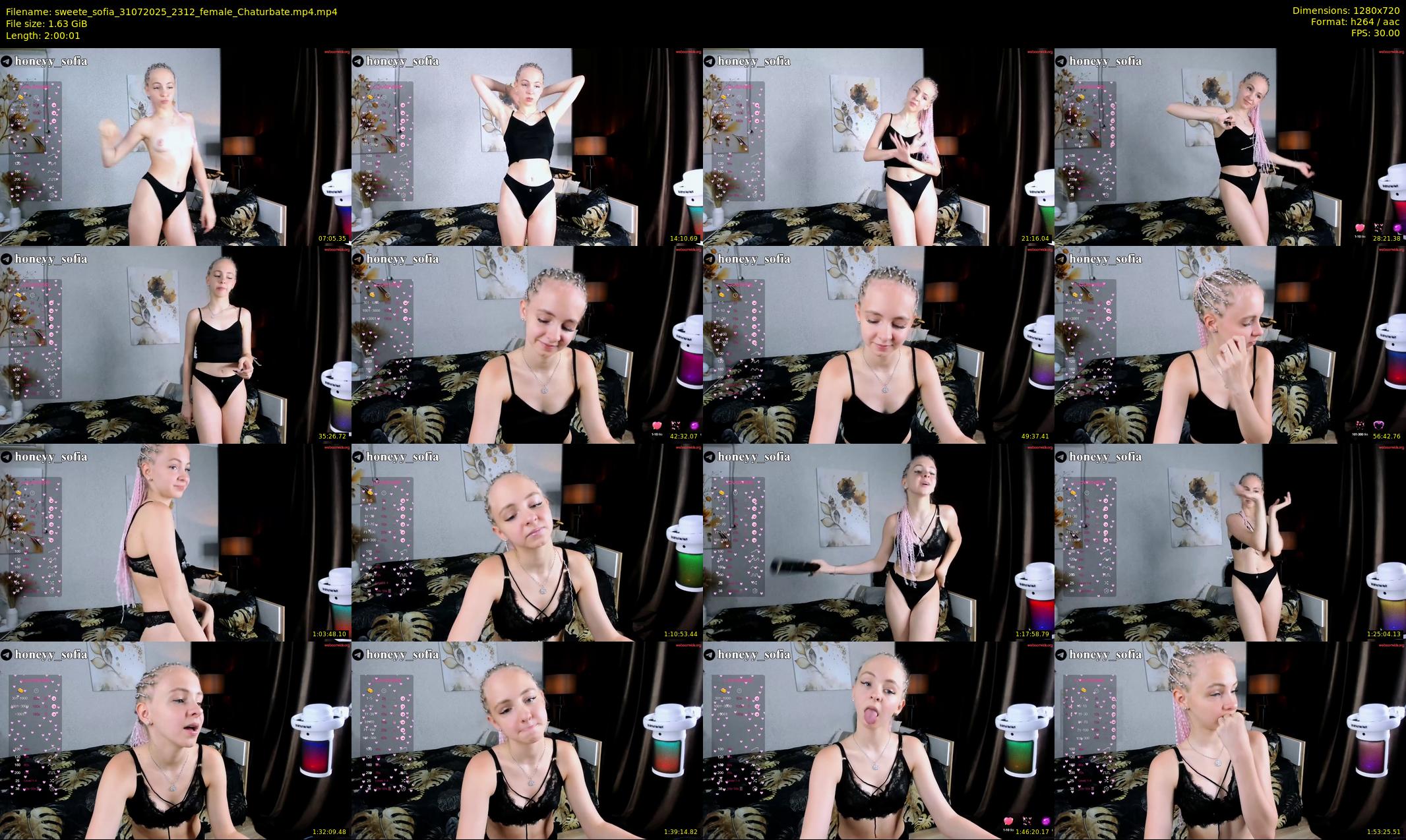 sweete_sofia — 121 minute Chaturbate female cam show recording, 720p, Jul 31, 2025