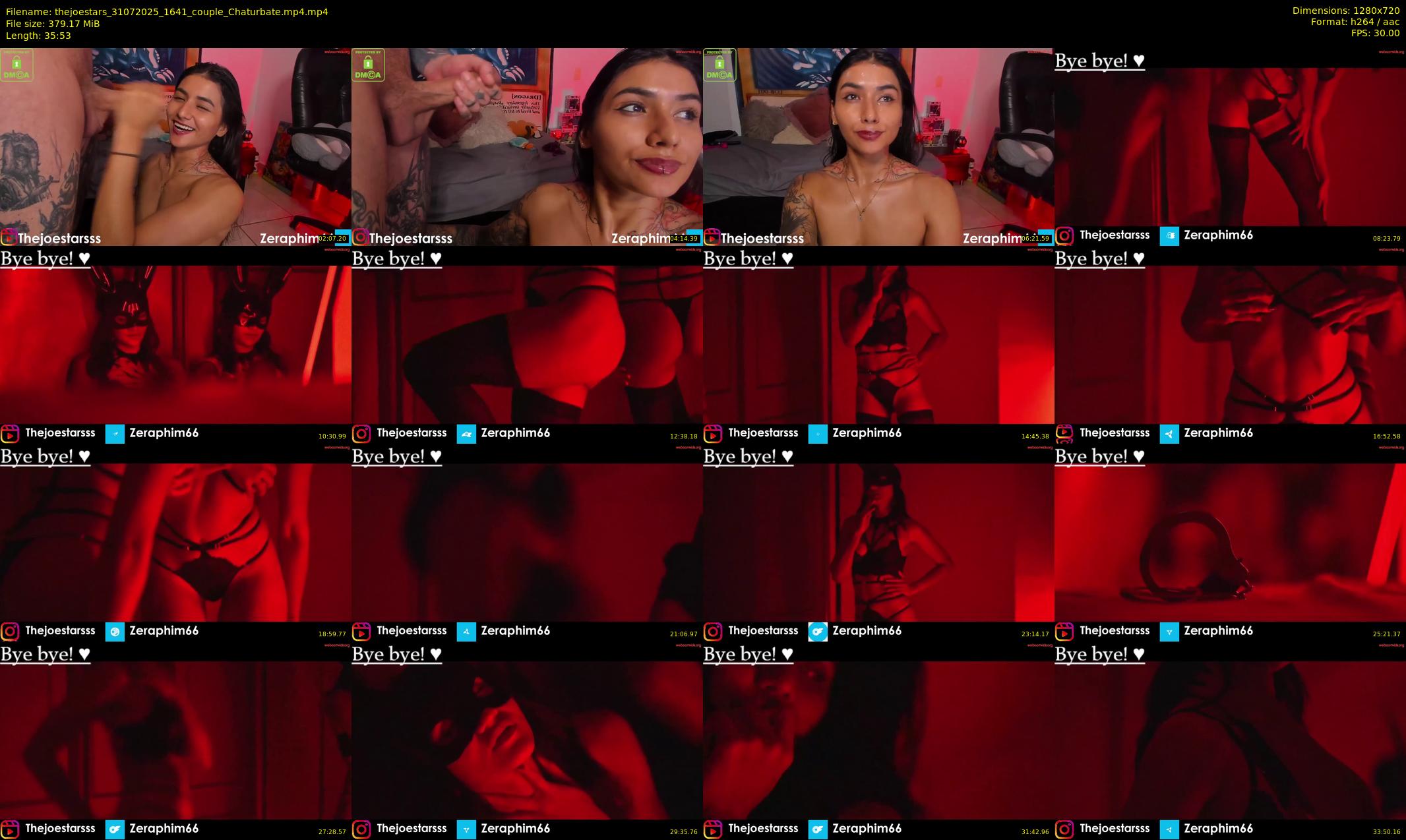 thejoestars — 36 minute Chaturbate couple cam show recording, 720p, Jul 31, 2025