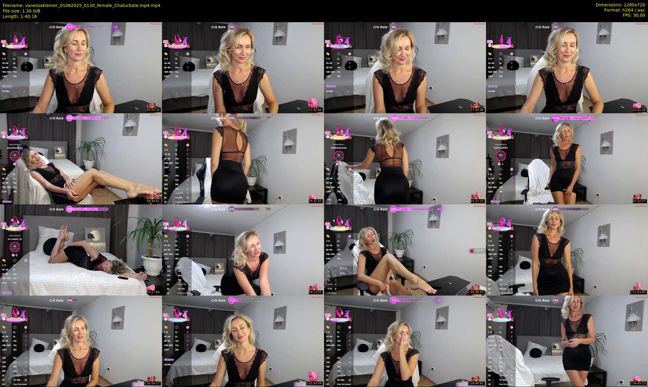 vanessakleiner — 101 minute Chaturbate female cam show recording, 720p, Aug 1, 2025