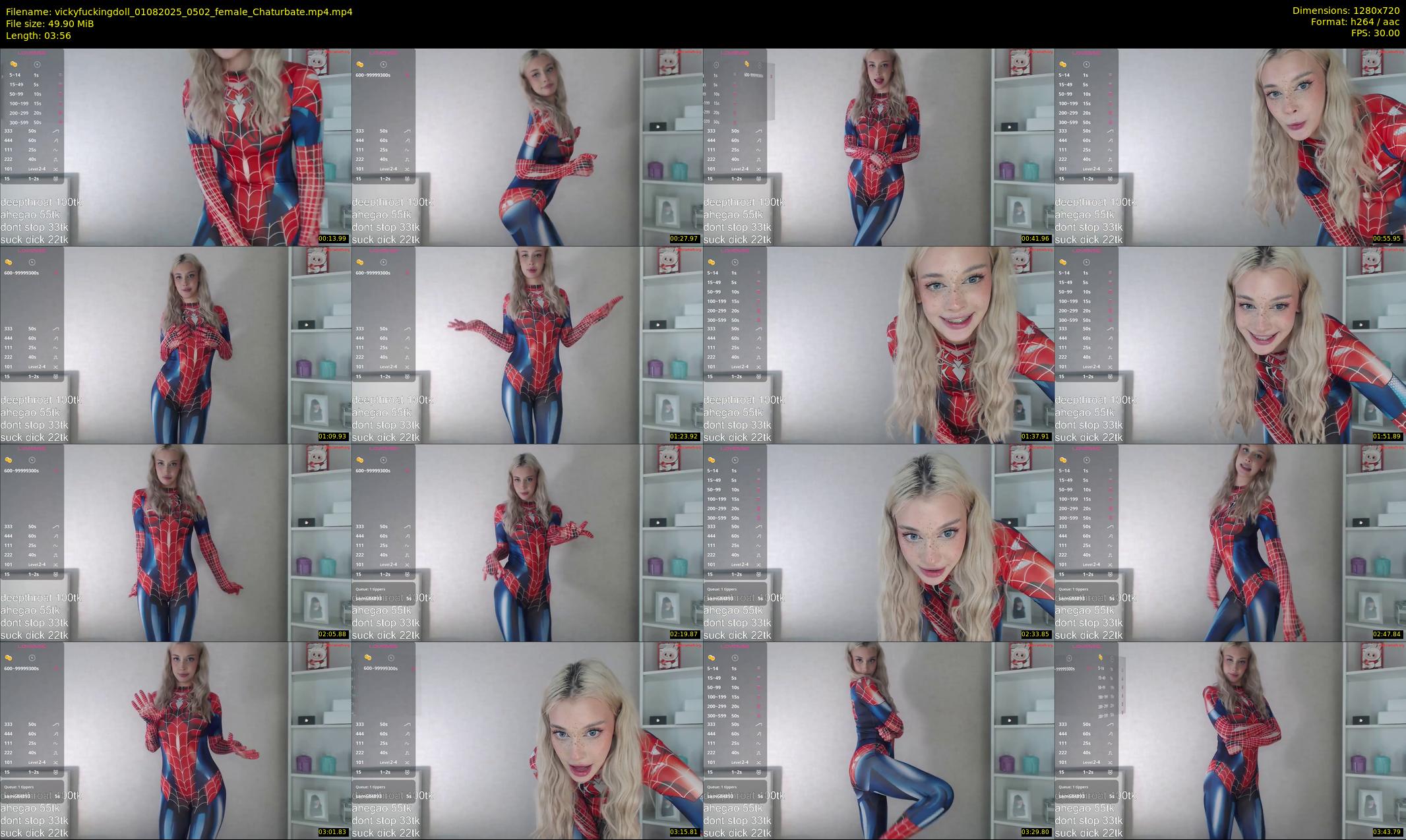vickyfuckingdoll — 4 minute Chaturbate female cam show recording, 720p, Aug 1, 2025