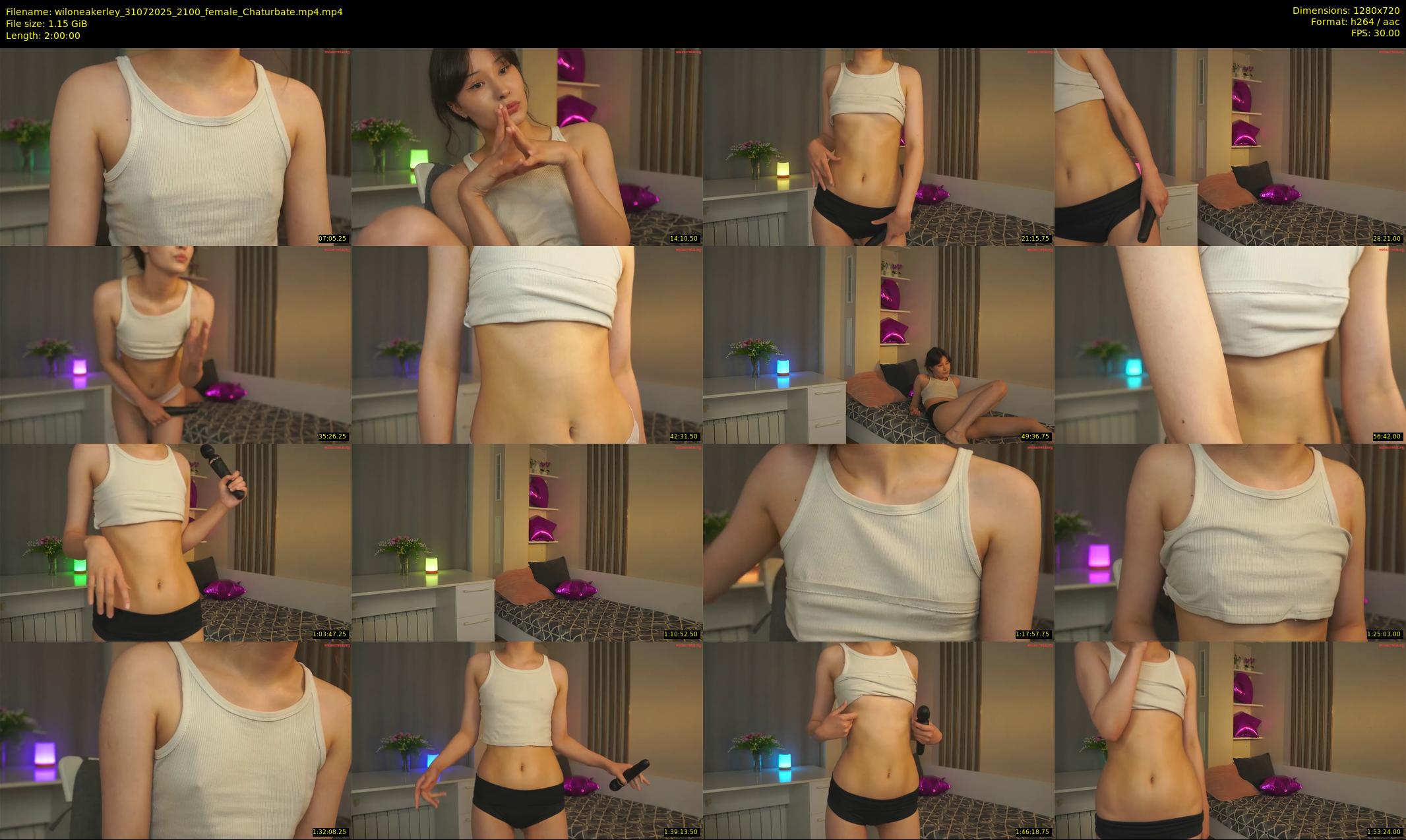 wiloneakerley — 120 minute Chaturbate female cam show recording, 720p, Jul 31, 2025