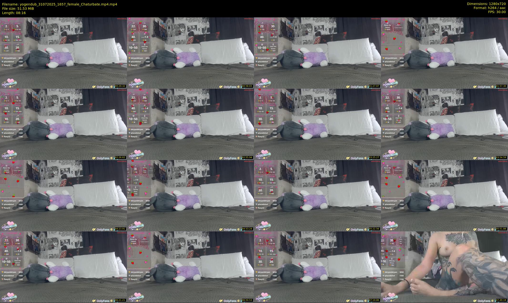 yogendub — 9 minute Chaturbate female cam show recording, 720p, Jul 31, 2025