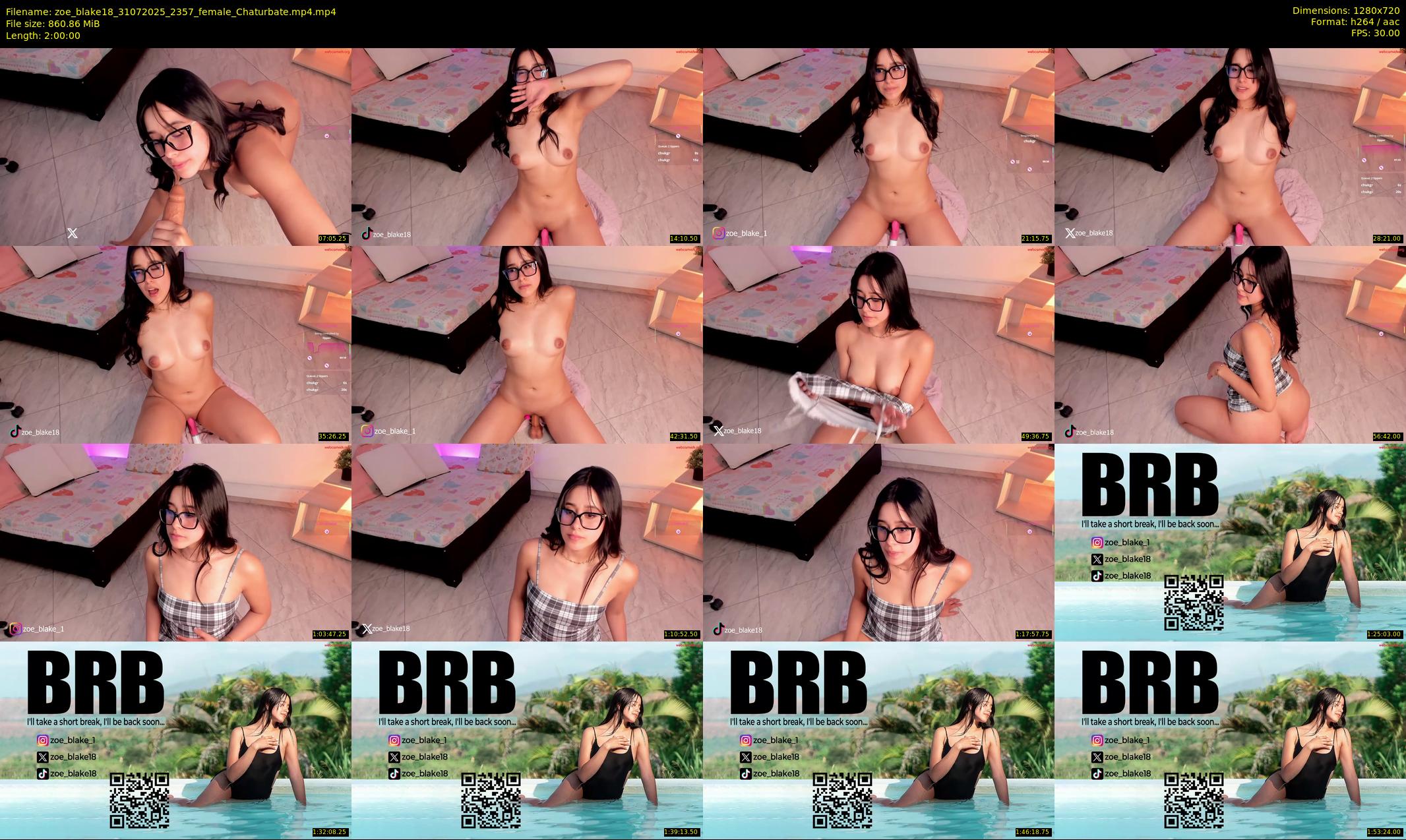 zoe_blake18 — 120 minute Chaturbate female cam show recording, 720p, Jul 31, 2025