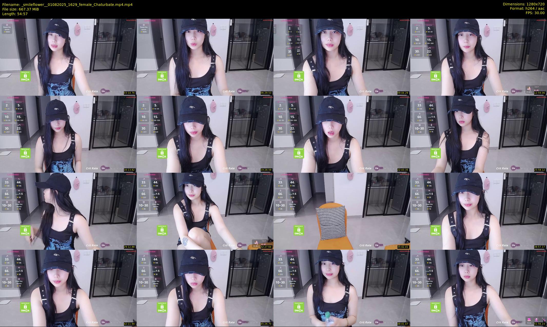 _smileflower_ — 55 minute Chaturbate female cam show recording, 720p, Aug 1, 2025