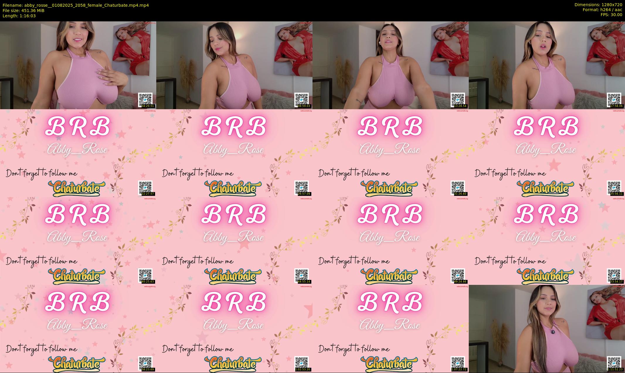 abby_rosse_ — 77 minute Chaturbate female cam show recording, 720p, Aug 1, 2025