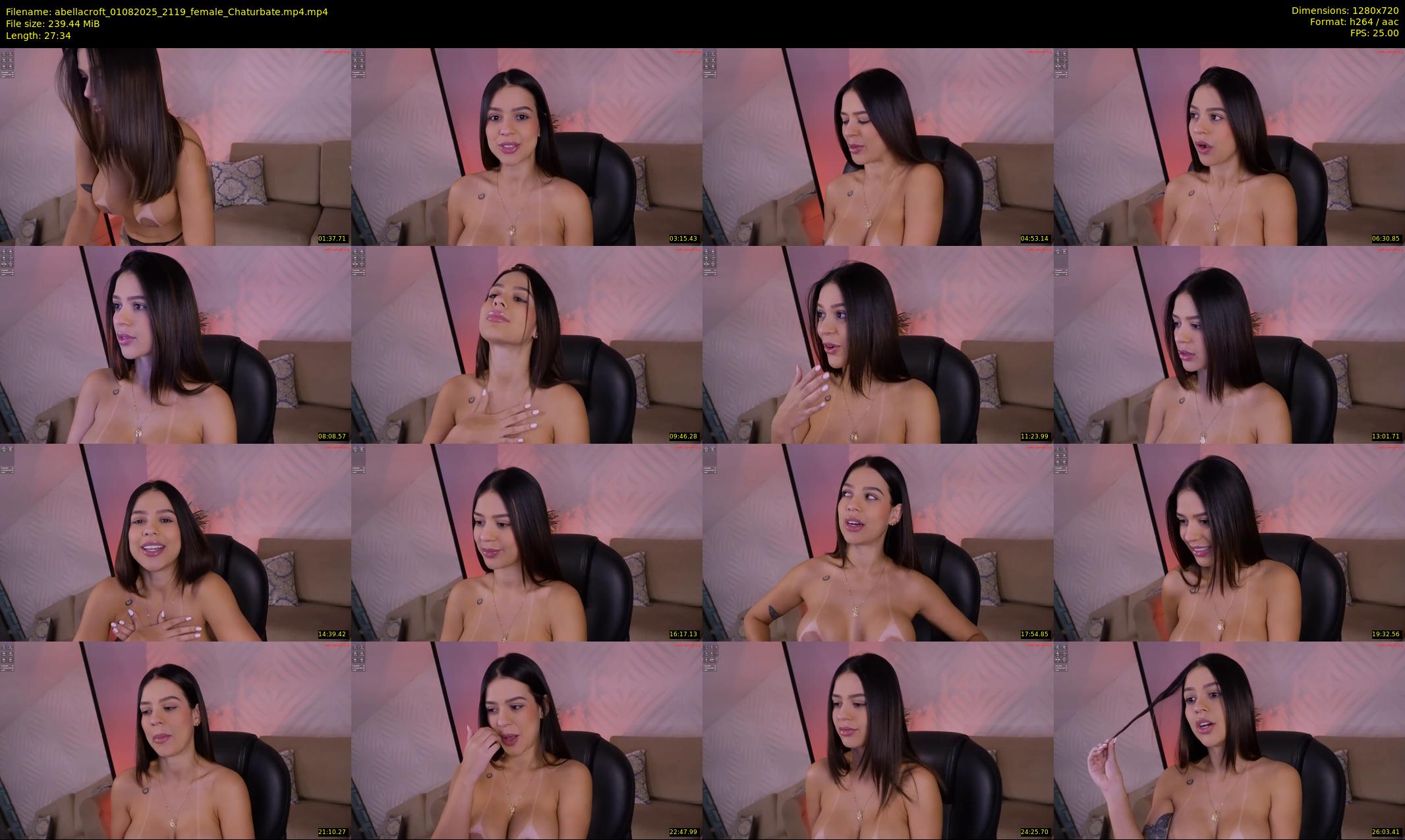 abellacroft — 28 minute Chaturbate female cam show recording, 720p, Aug 1, 2025