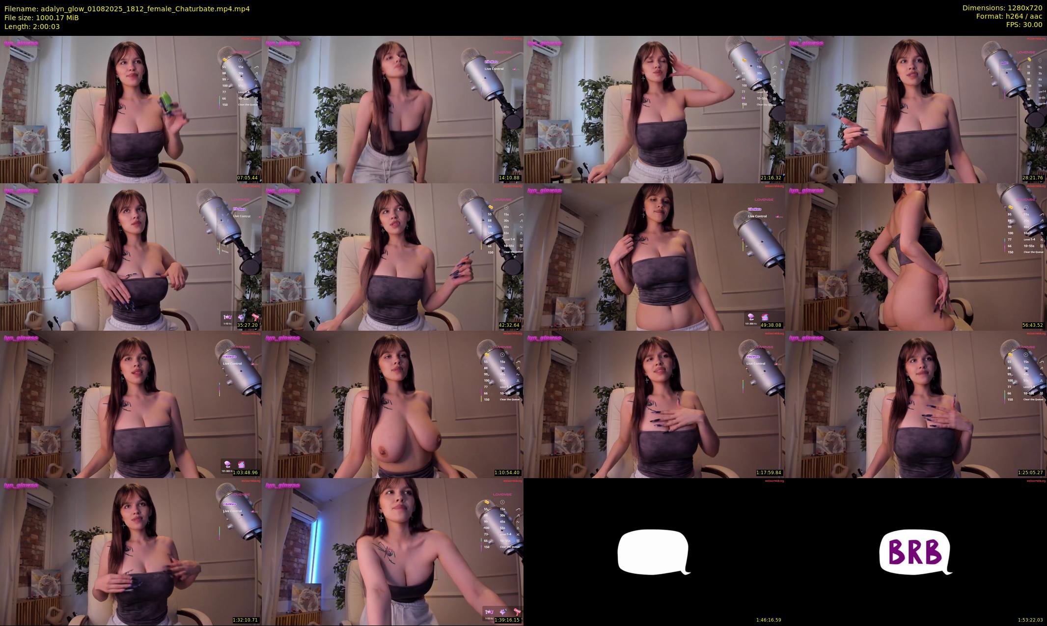 adalyn_glow — 121 minute Chaturbate female cam show recording, 720p, Aug 1, 2025