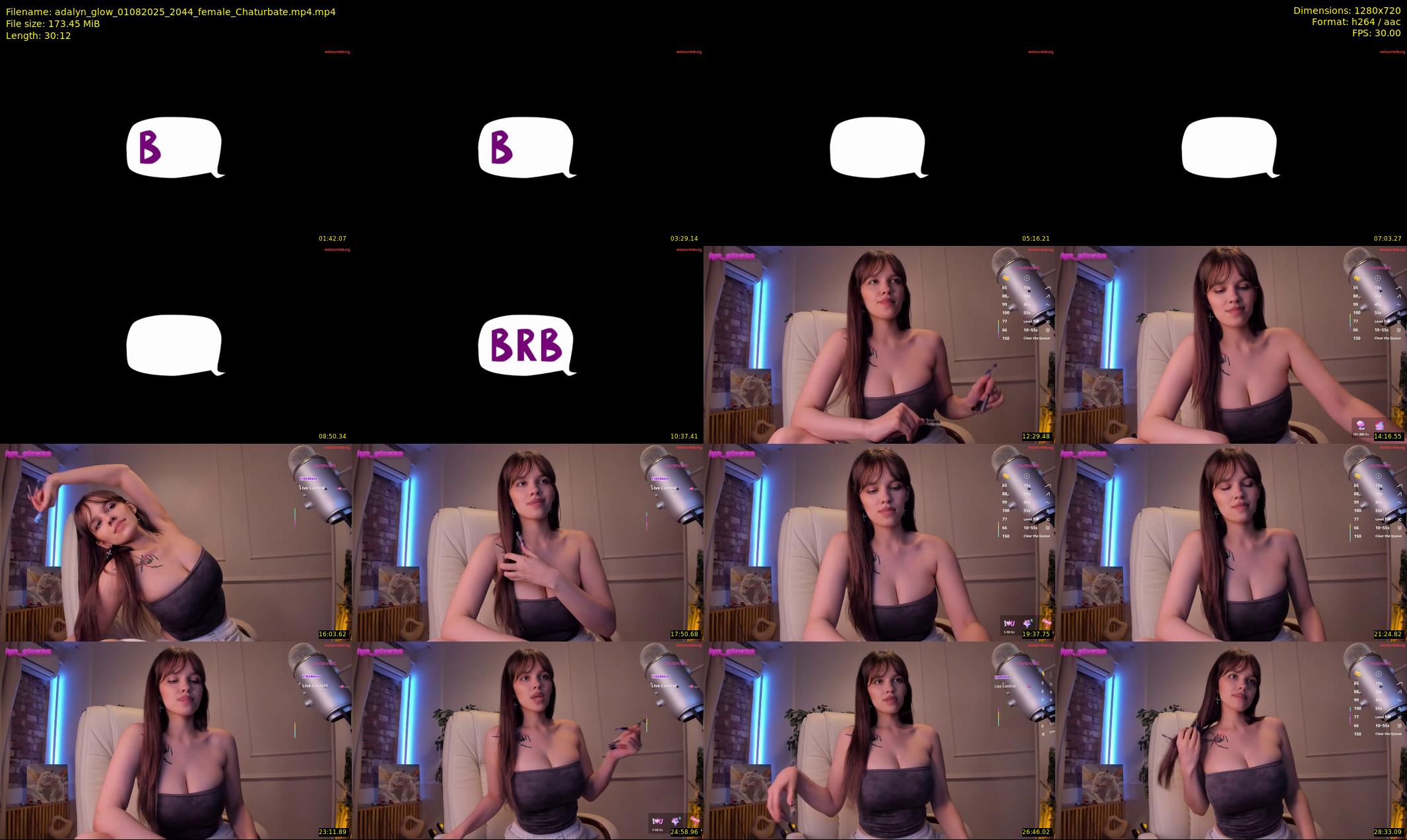 adalyn_glow — 31 minute Chaturbate female cam show recording, 720p, Aug 1, 2025
