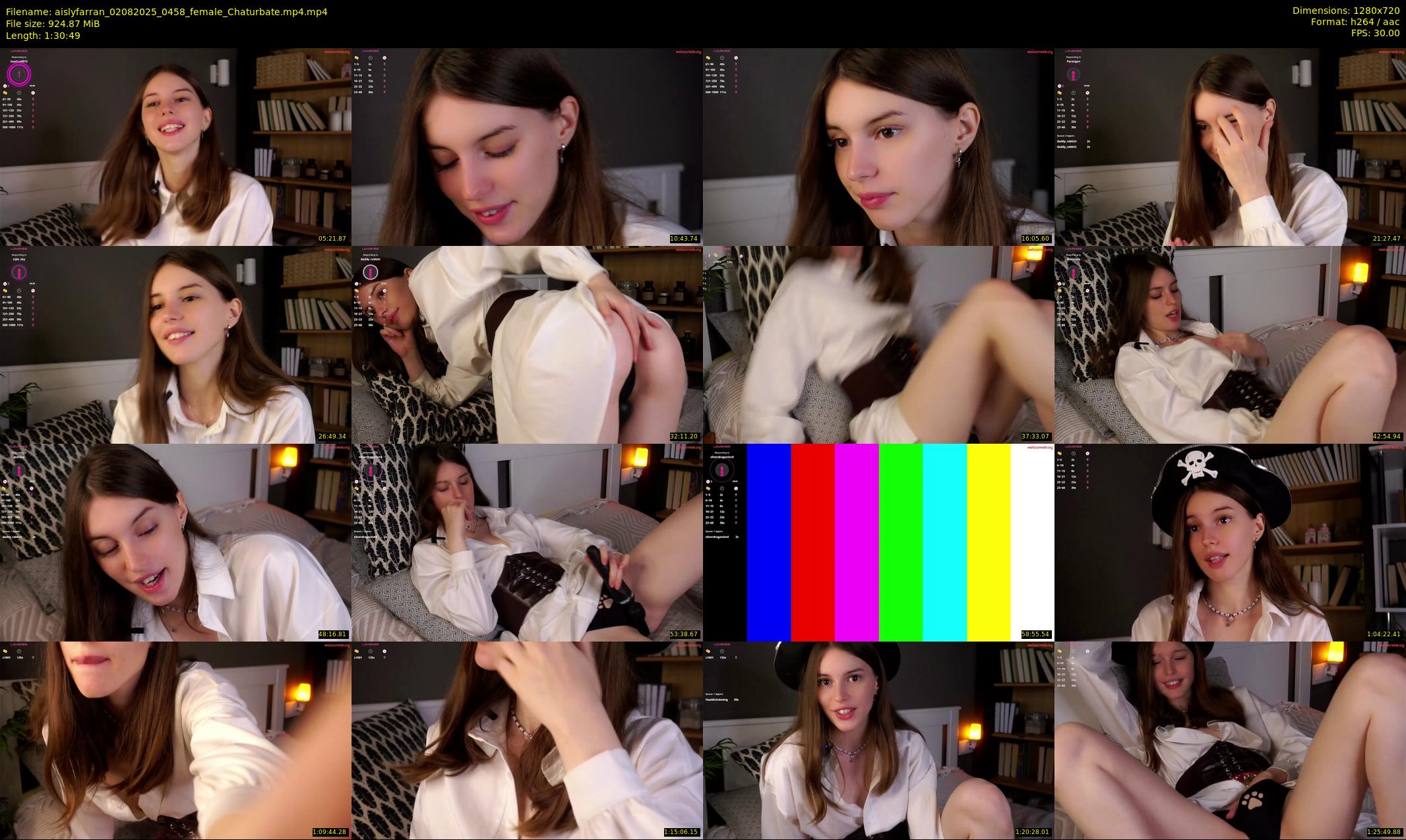 aislyfarran — 91 minute Chaturbate female cam show recording, 720p, Aug 2, 2025