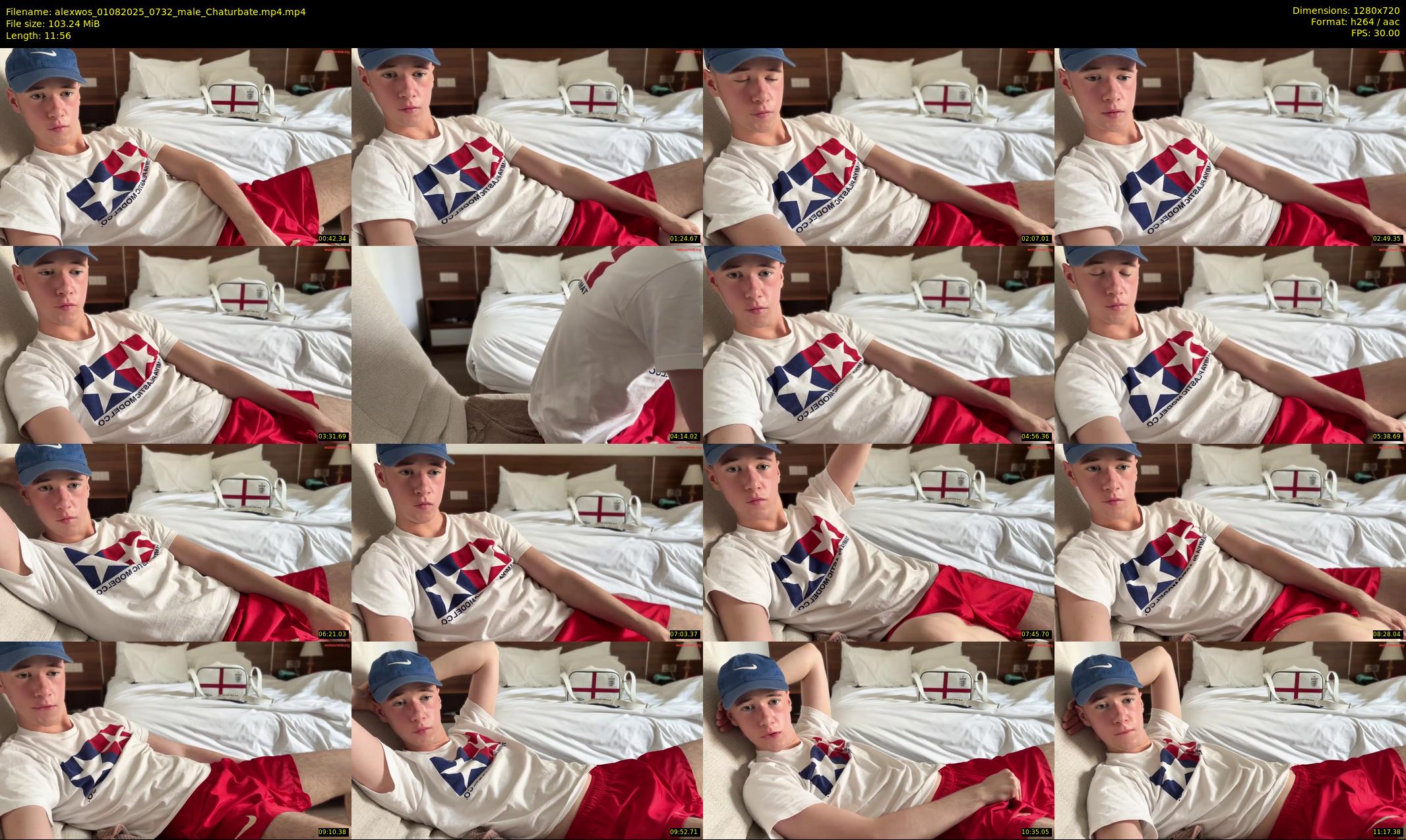 alexwos — 12 minute Chaturbate male cam show recording, 720p, Aug 1, 2025