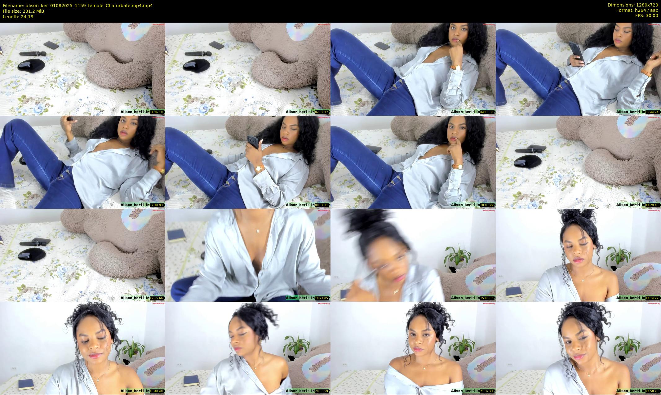 alison_ker — 25 minute Chaturbate female cam show recording, 720p, Aug 1, 2025