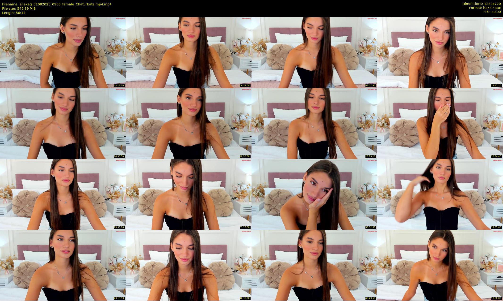 allexag — 57 minute Chaturbate female cam show recording, 720p, Aug 1, 2025